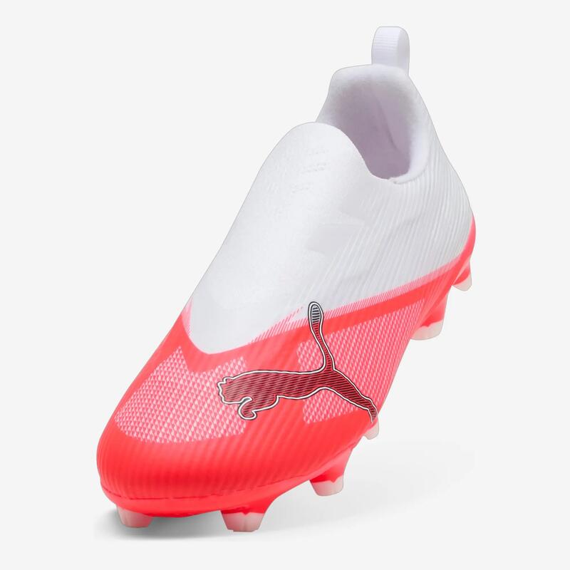 Adidași fără șireturi PUMA Ultra 7 Match FG/AG roșu Copii