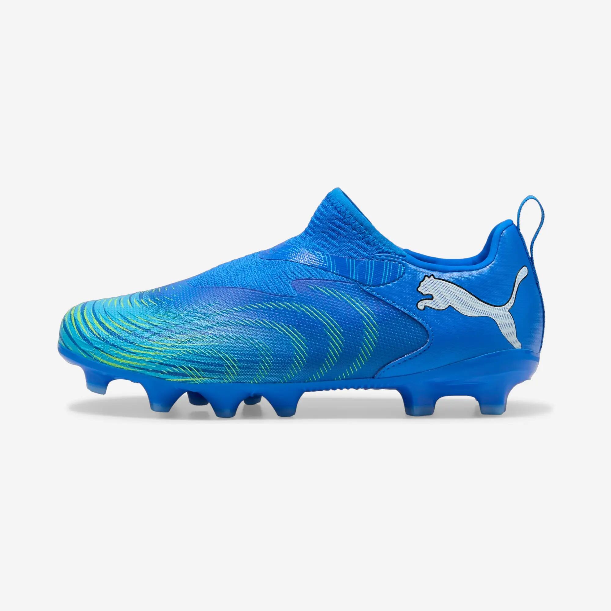 Scarpe calcio bambino FUTURE 9 MATCH senza lacci FG/AG blu 11/12