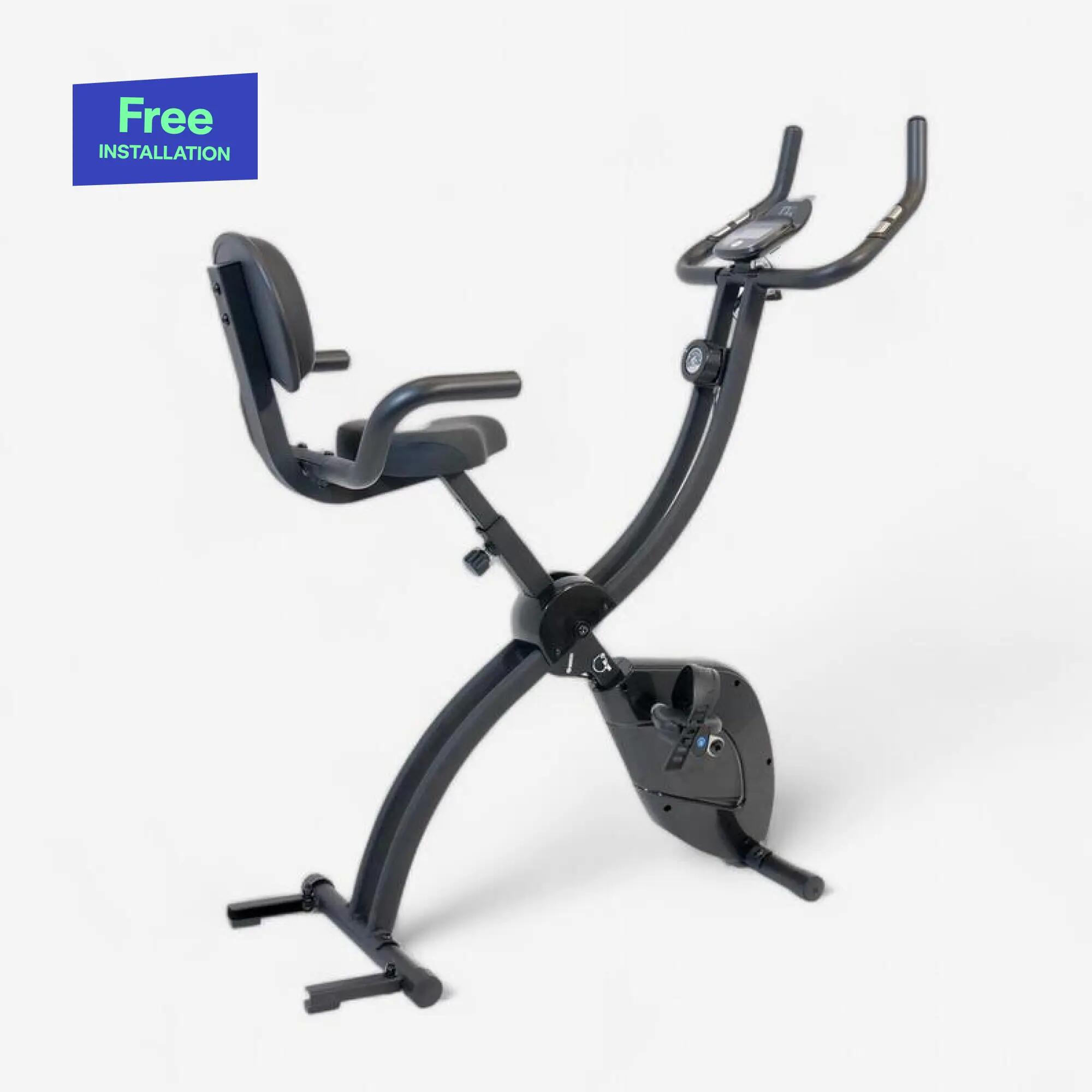 Foldable and quiet exercise bike, X bike -  1