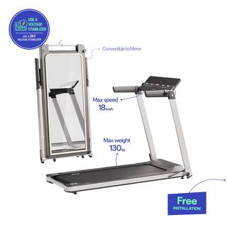 Compact Treadmill 14 km/h Convertible to Mirror - Run100 Milor Limited Edition