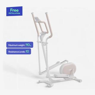 Smart Elliptical with 10 Resistance Level, 4kg Flywheel, Supports upto 110Kg