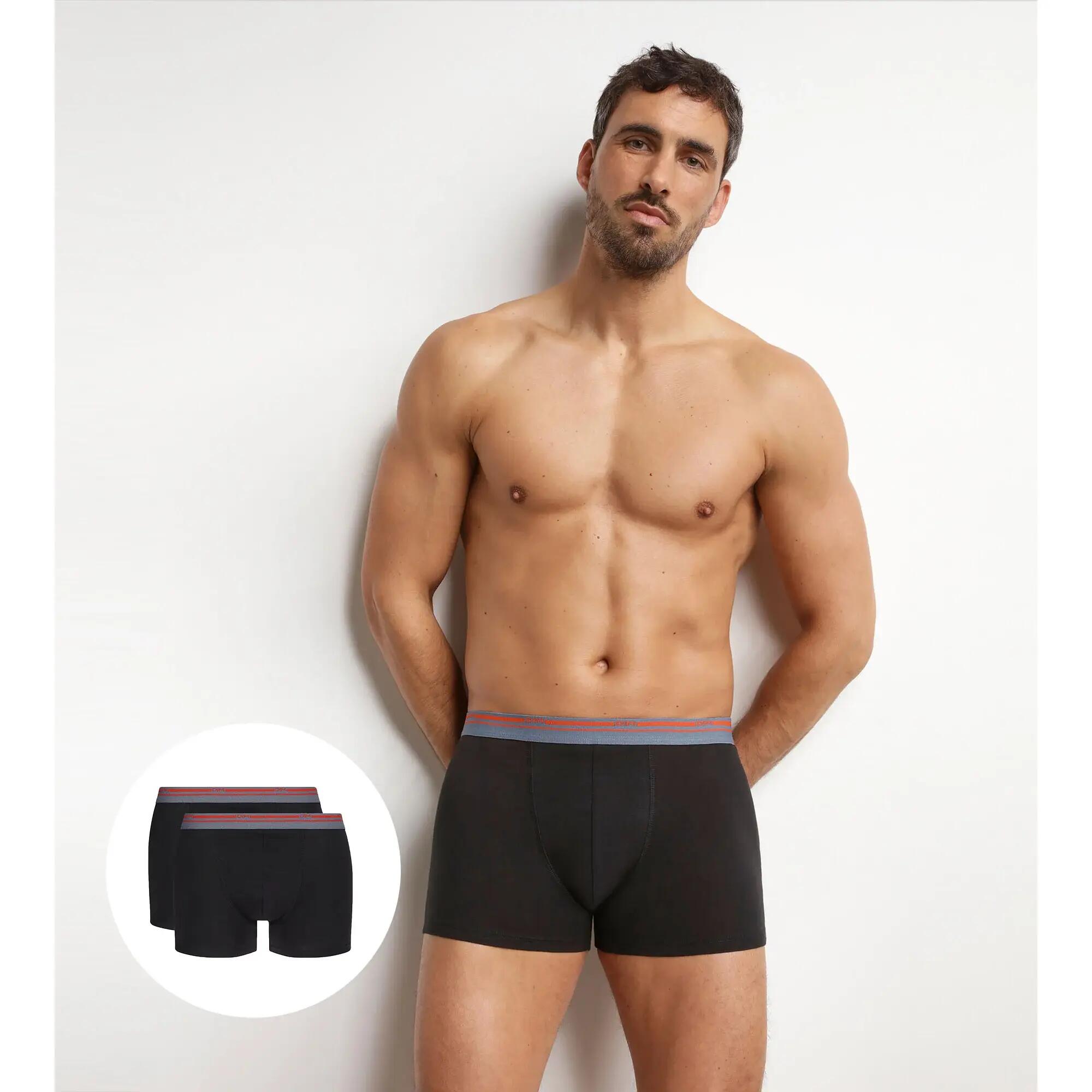 LOT DE 2 BOXERS CLASSIC COLORS NOIR 2/3