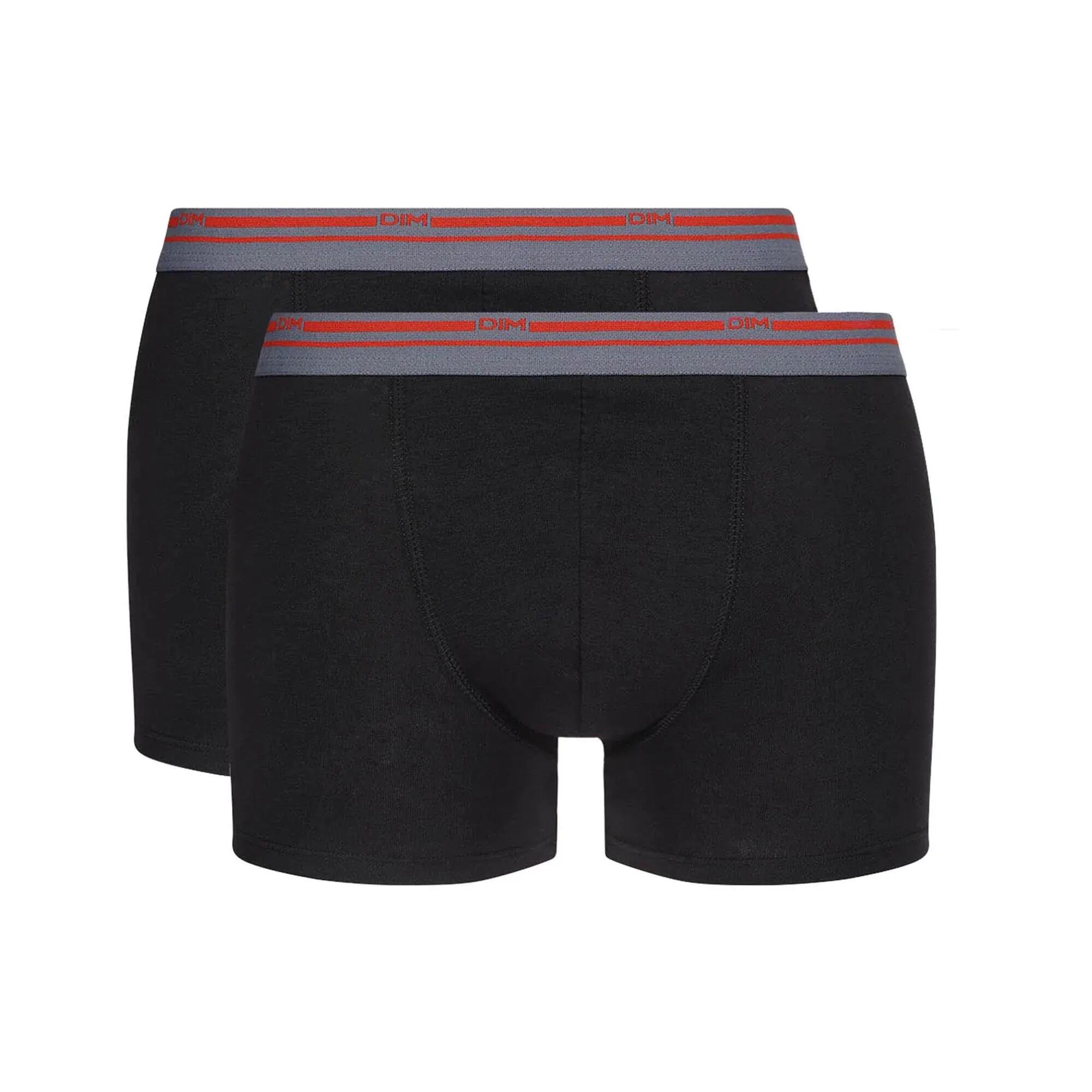 LOT DE 2 BOXERS CLASSIC COLORS NOIR 1/3