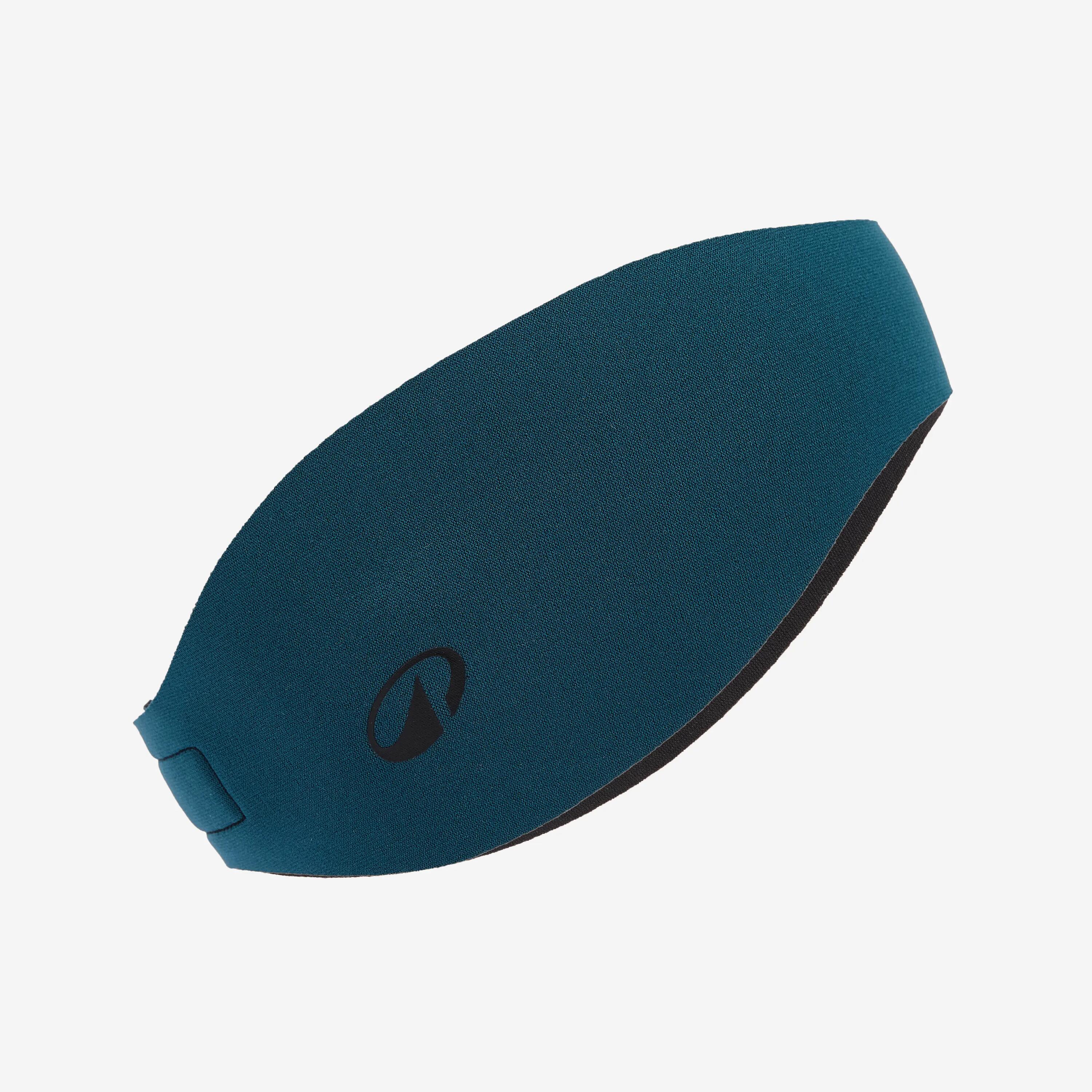 Schwimm Stirnband Größe L Neopren wendbar blau/schwarz 3/5