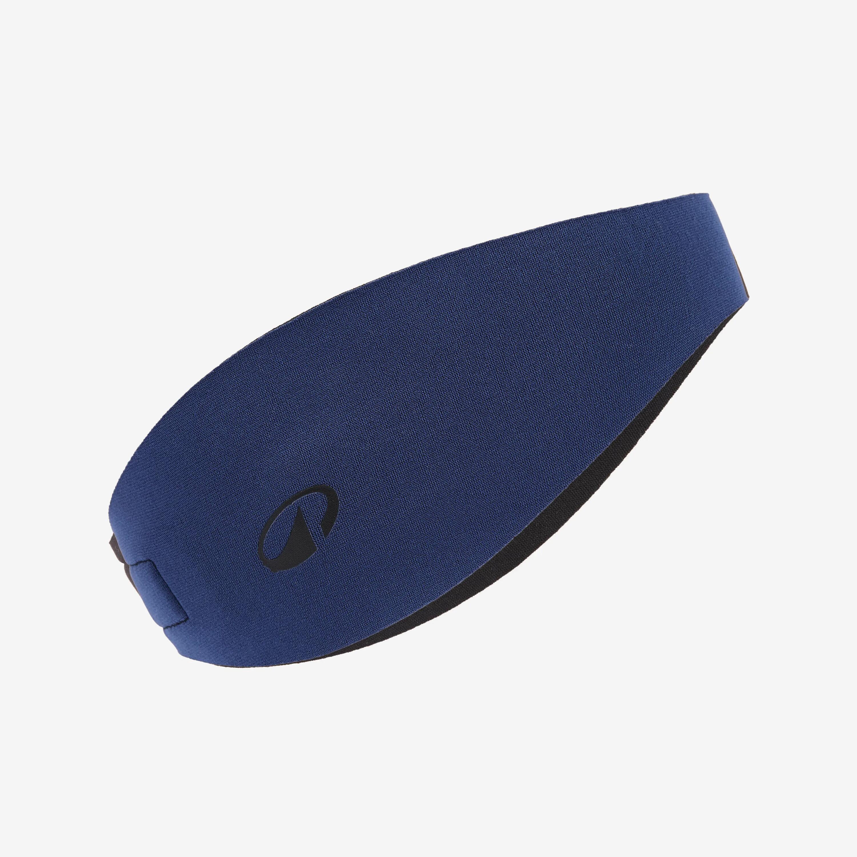 Schwimm Stirnband Größe S Neopren wendbar türkis/schwarz 3/5