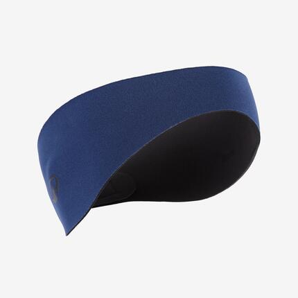 Omkeerbare hoofdband voor zwemmen neopreen maat S turquoise/zwart
