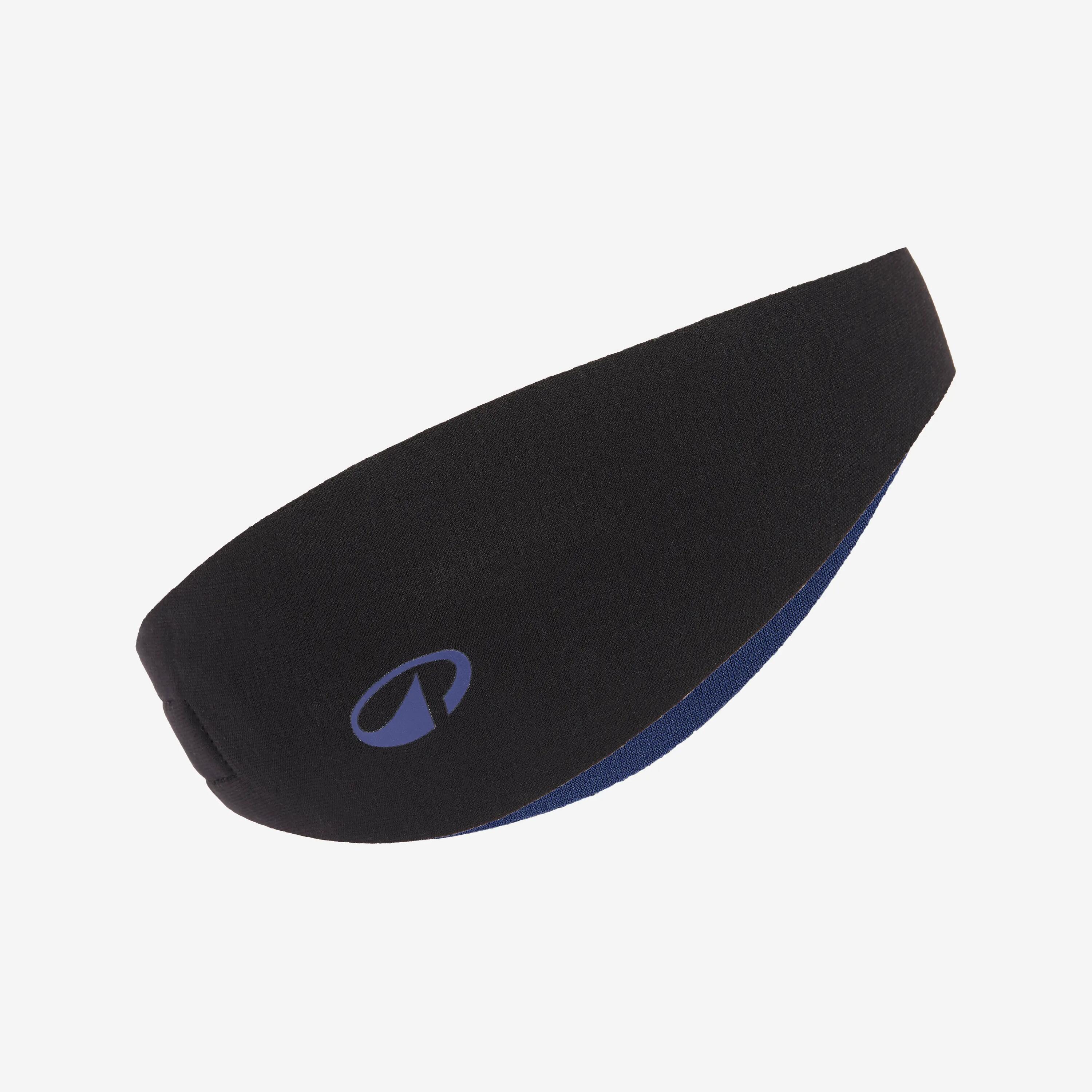 Schwimm Stirnband Größe S Neopren wendbar türkis/schwarz 4/5