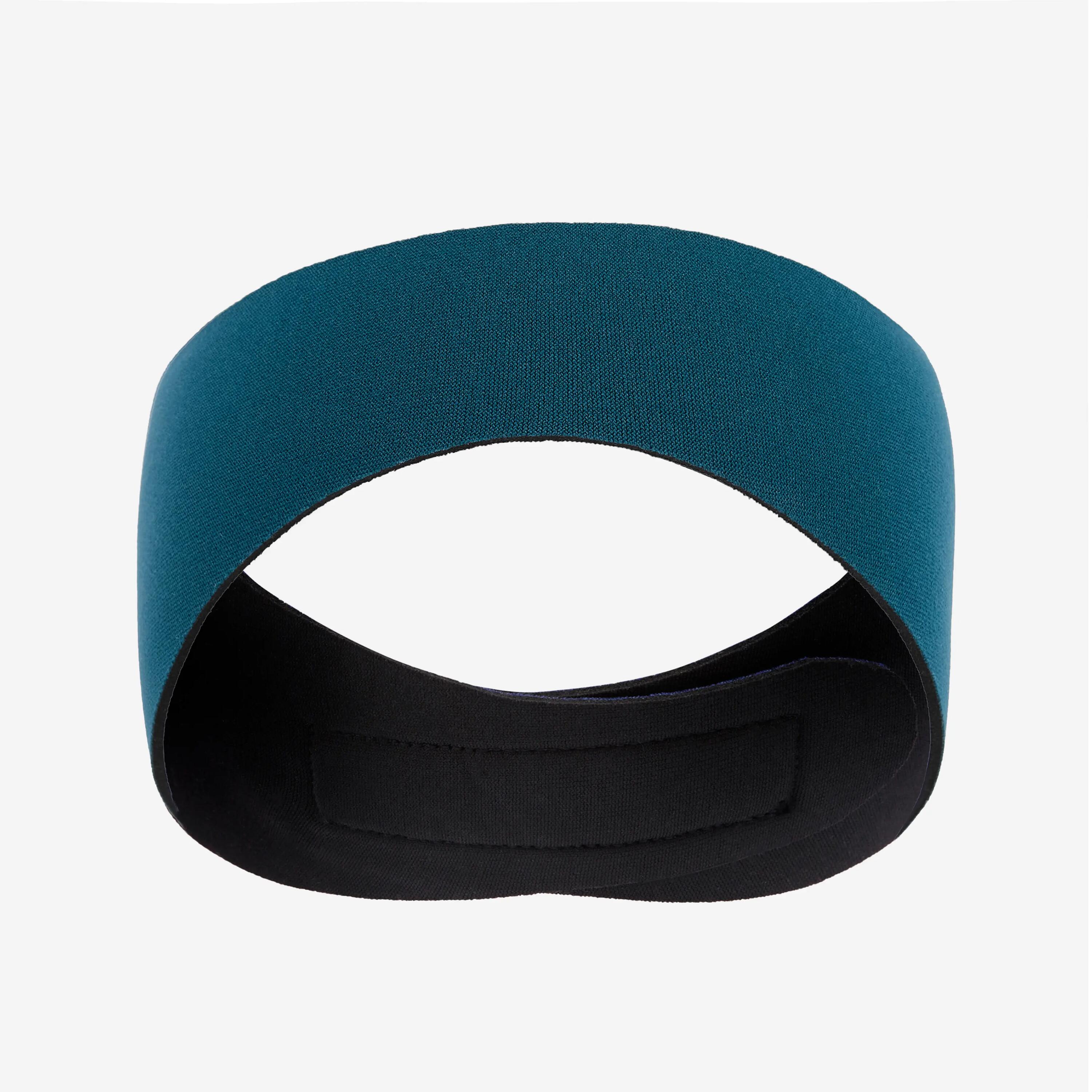 Schwimm Stirnband Größe L Neopren wendbar blau/schwarz 2/5