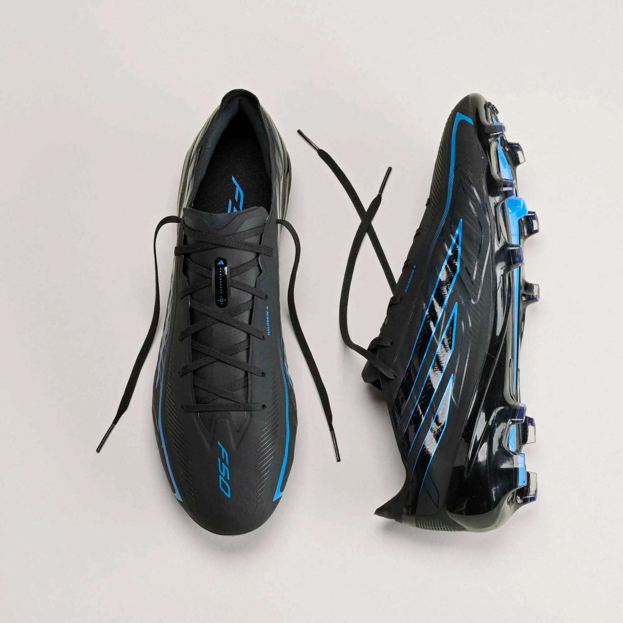 Voetbalschoenen F50 Pro FG zwart/blauw 12/16
