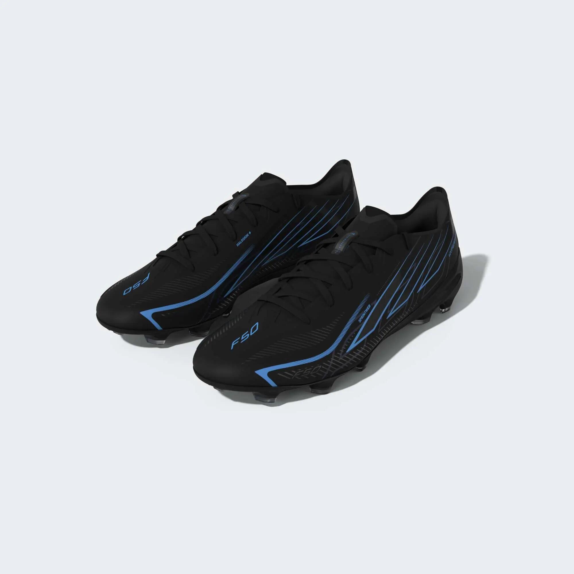 Voetbalschoenen F50 Pro FG zwart/blauw 10/16