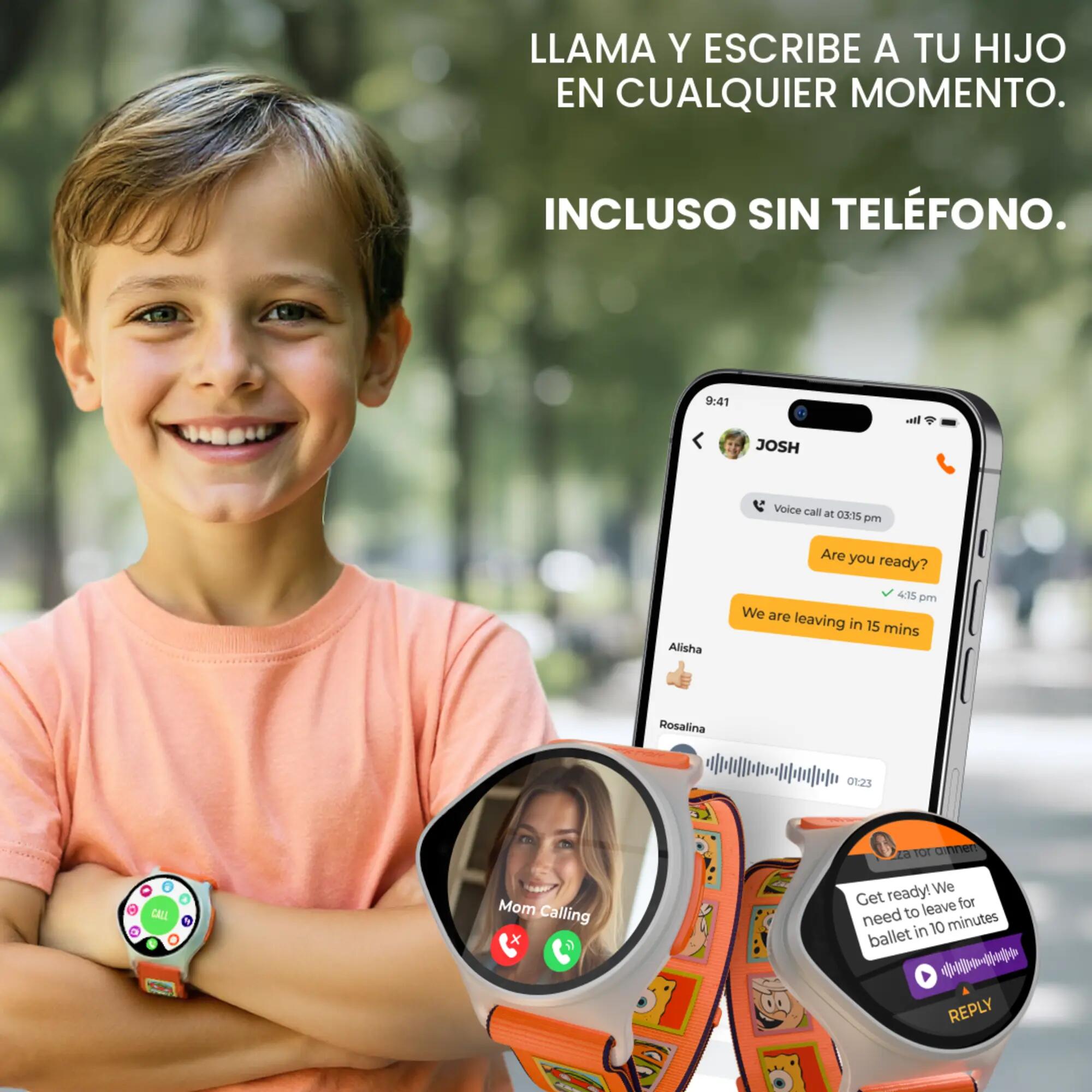 Reloj intelijente con GPS y llamadas niños Nickwatch 6/10