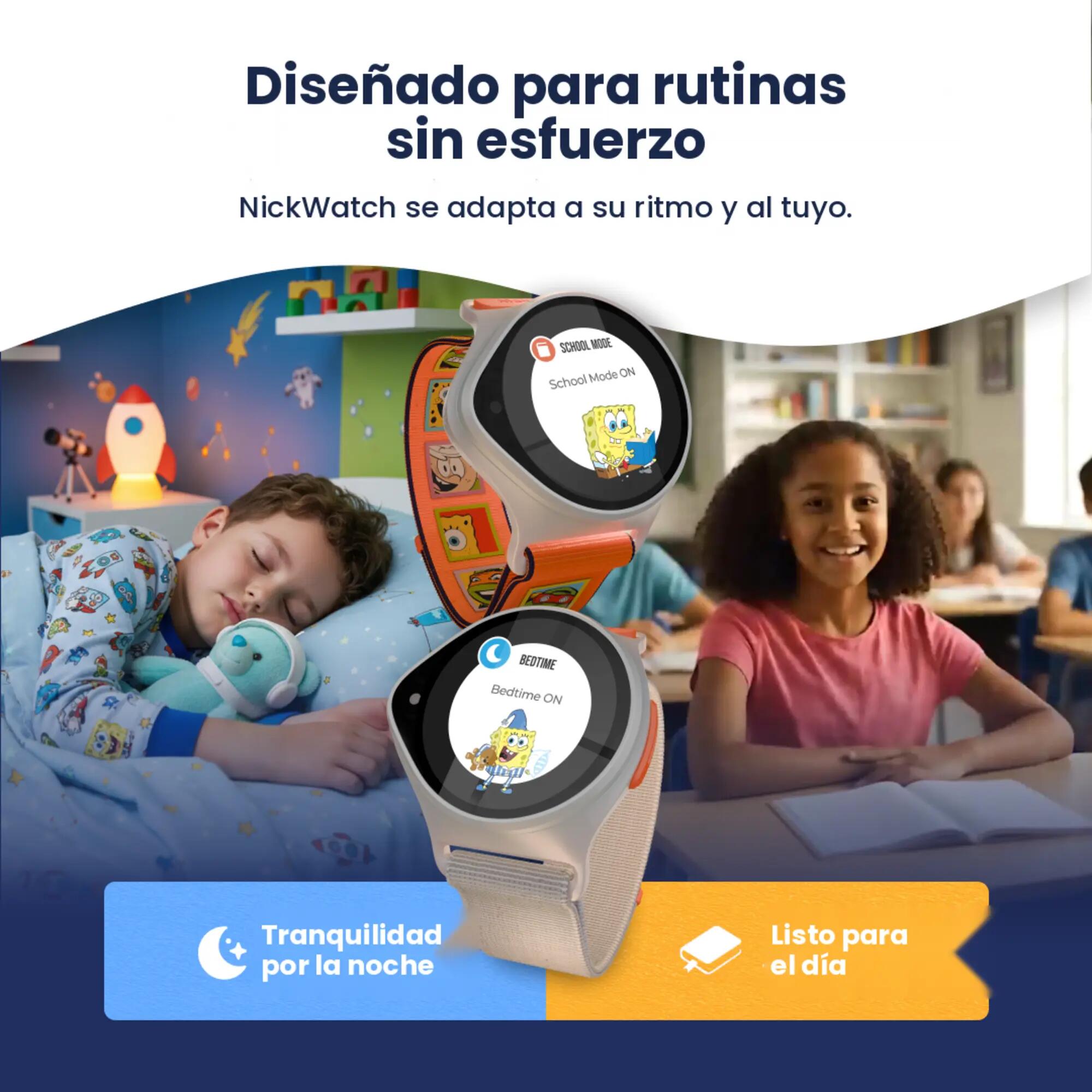 Reloj intelijente con GPS y llamadas niños Nickwatch 7/10