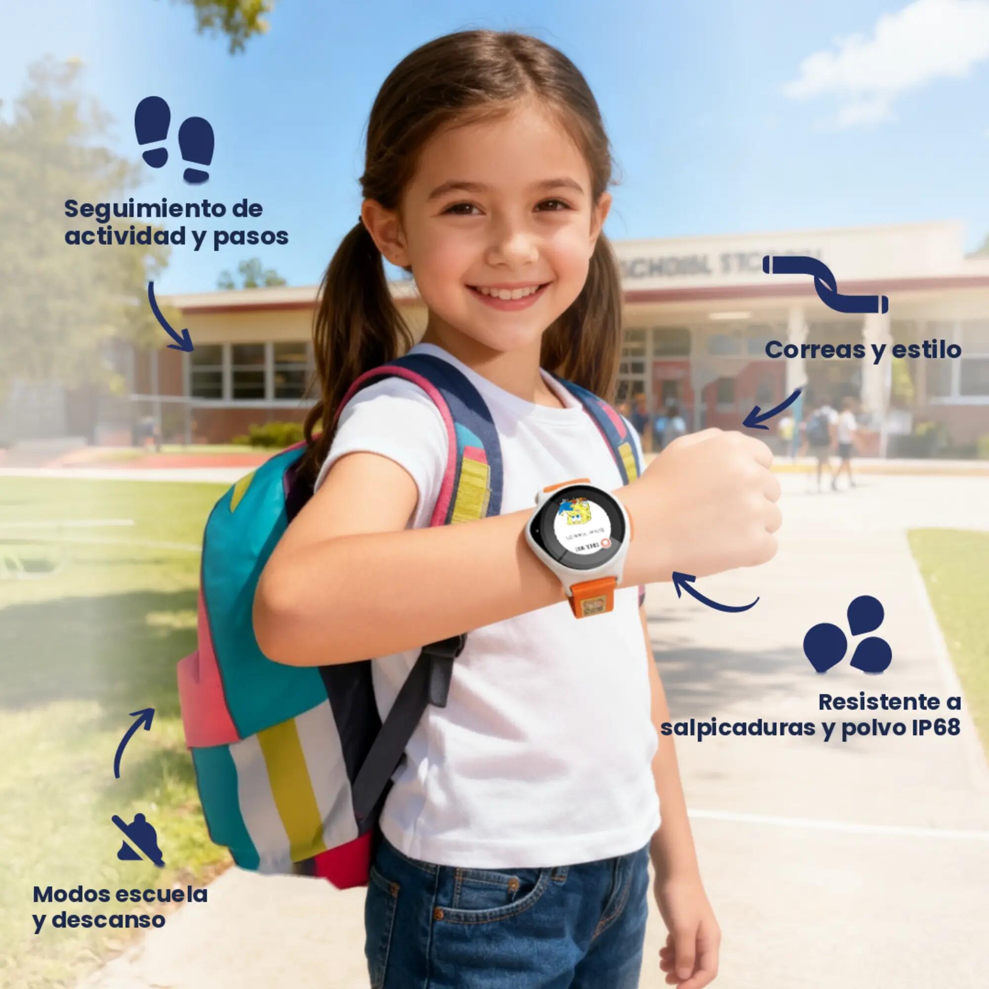 Reloj intelijente con GPS y llamadas niños Nickwatch 5/10