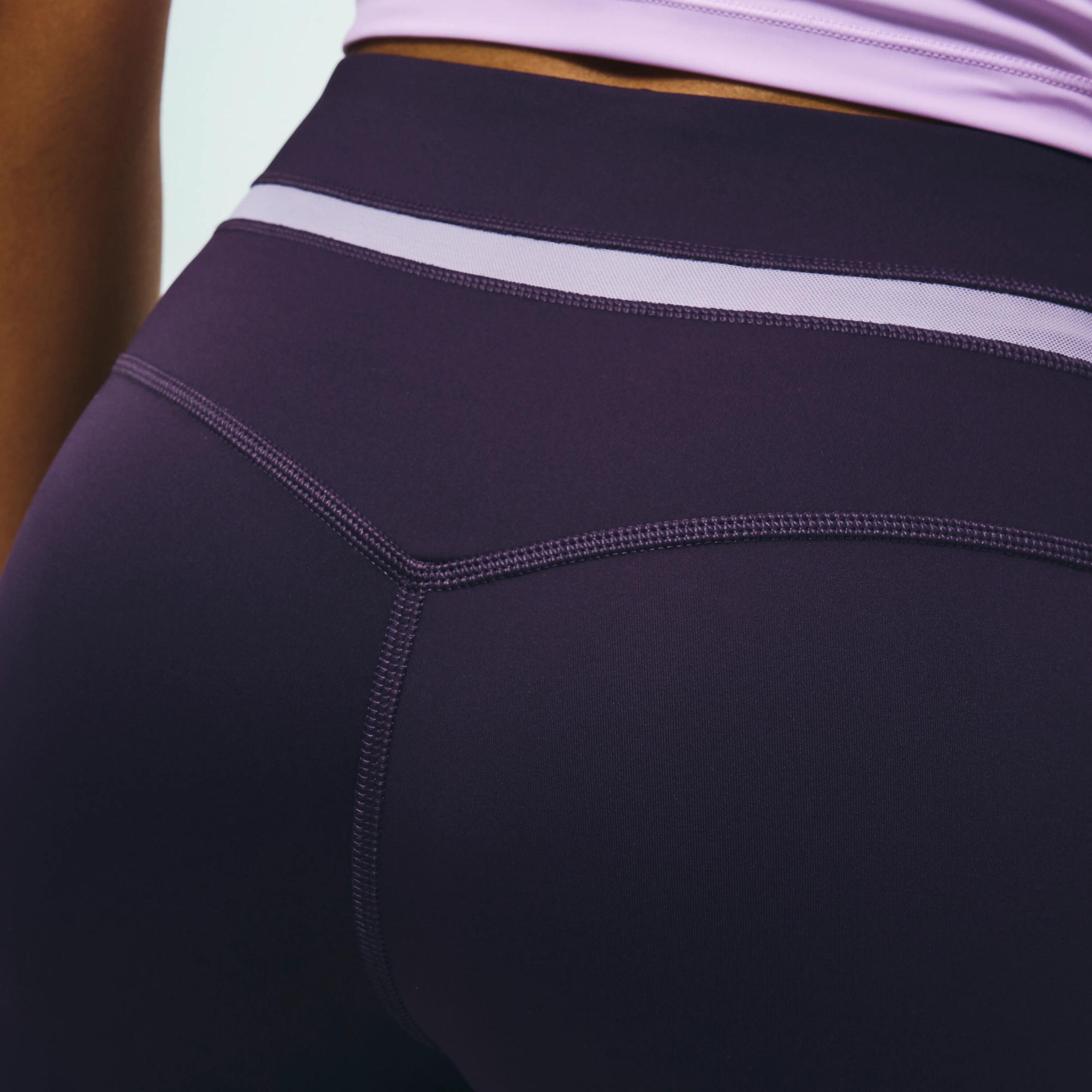 Capri de sport opaci și elastici Colecție limitată Pilates mov Damă 9/9