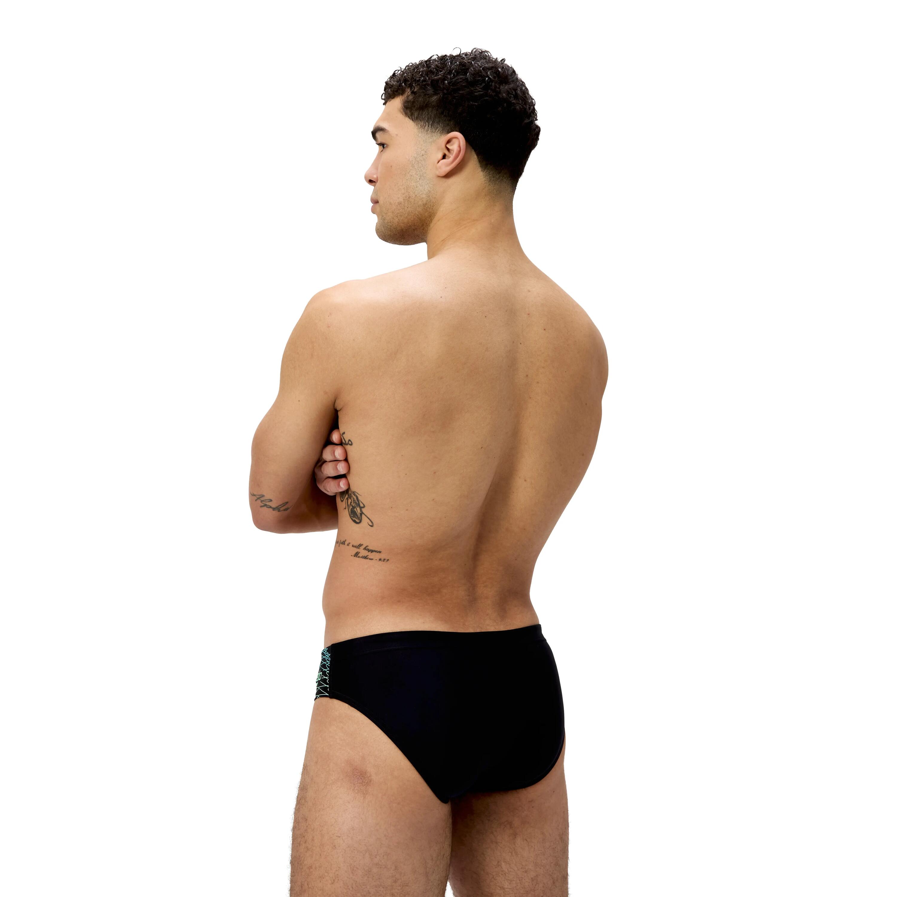 Costume slip uomo SPEEDO Medley nero verde 6/6