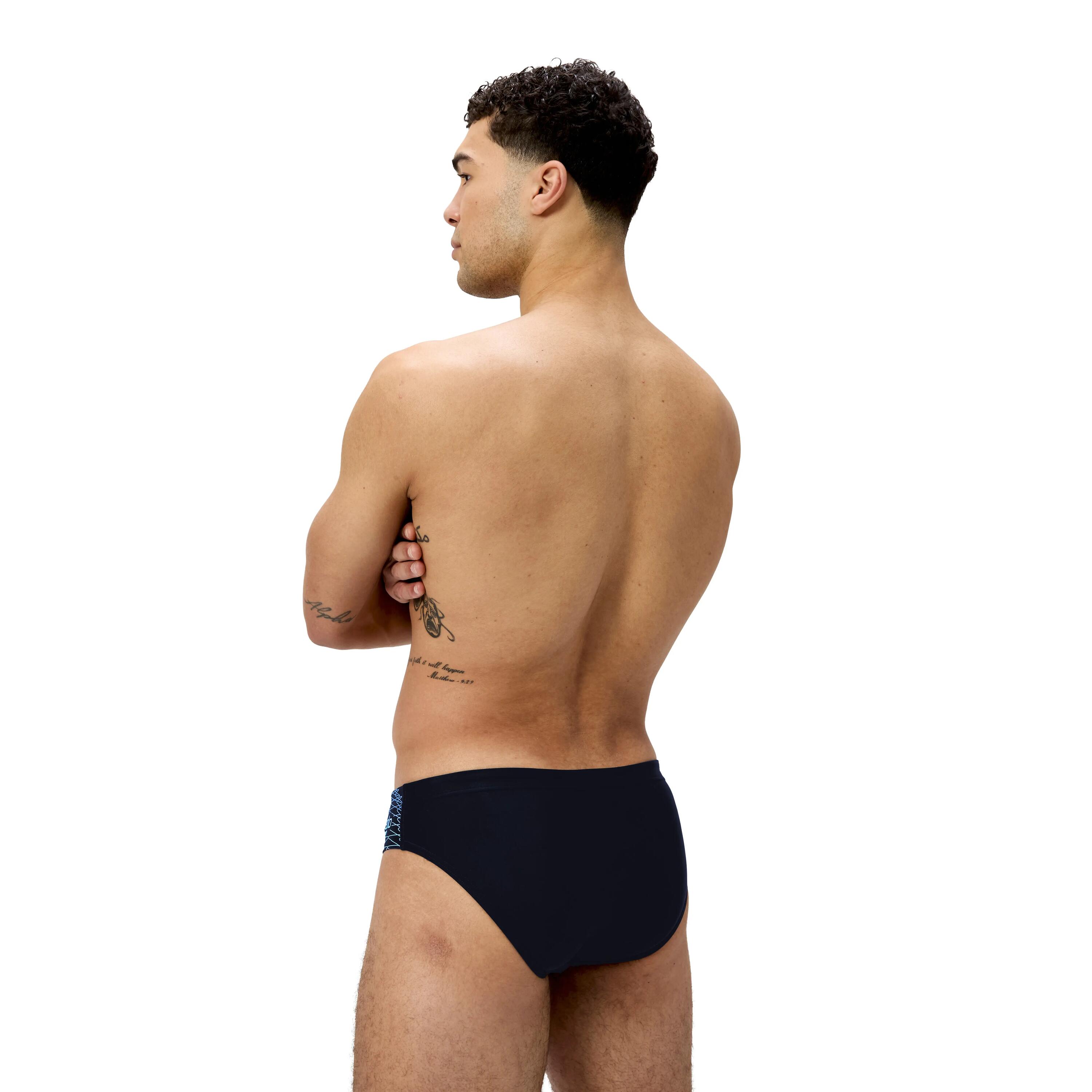 Costume slip uomo SPEEDO Medley nero azzurro 6/6