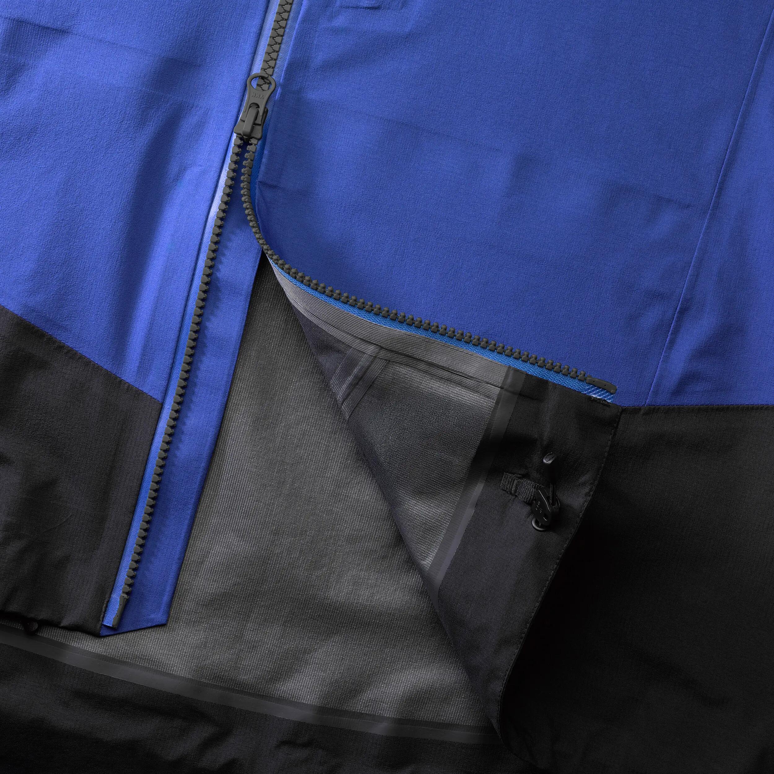 Veste d’alpinisme imperméable et légère homme, Wilder Alpi light bleu 10/11