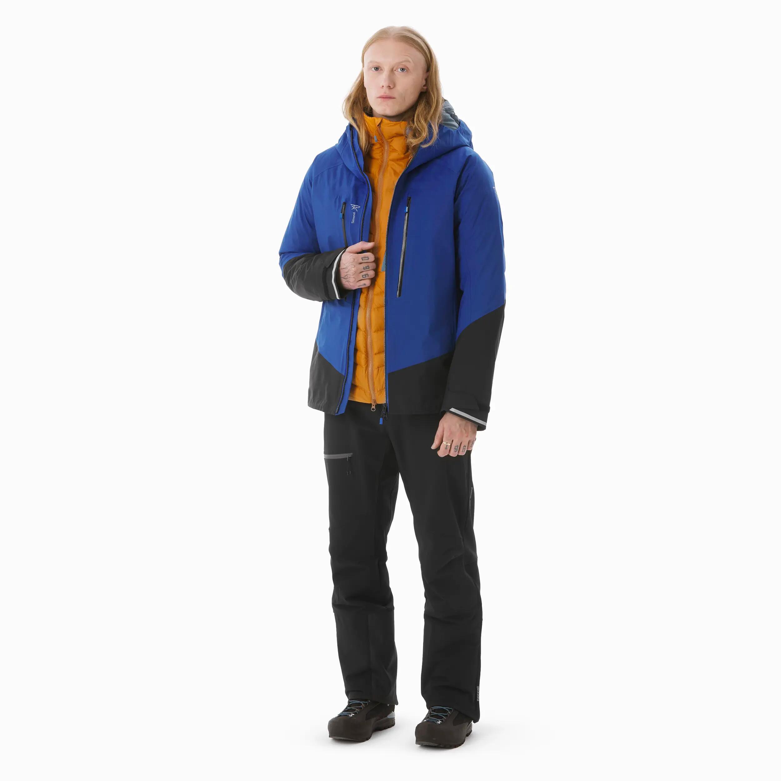 Veste d’alpinisme imperméable et légère homme, Wilder Alpi light bleu 2/11