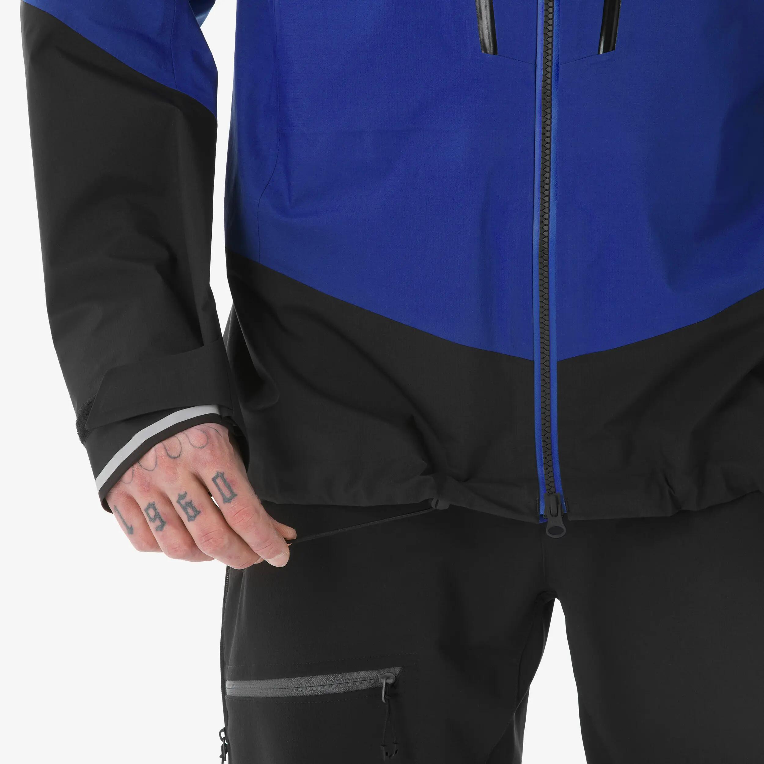 Veste d’alpinisme imperméable et légère homme, Wilder Alpi light bleu 7/11