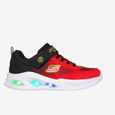 Lichtgevende schoenen voor kinderen rood/zwart