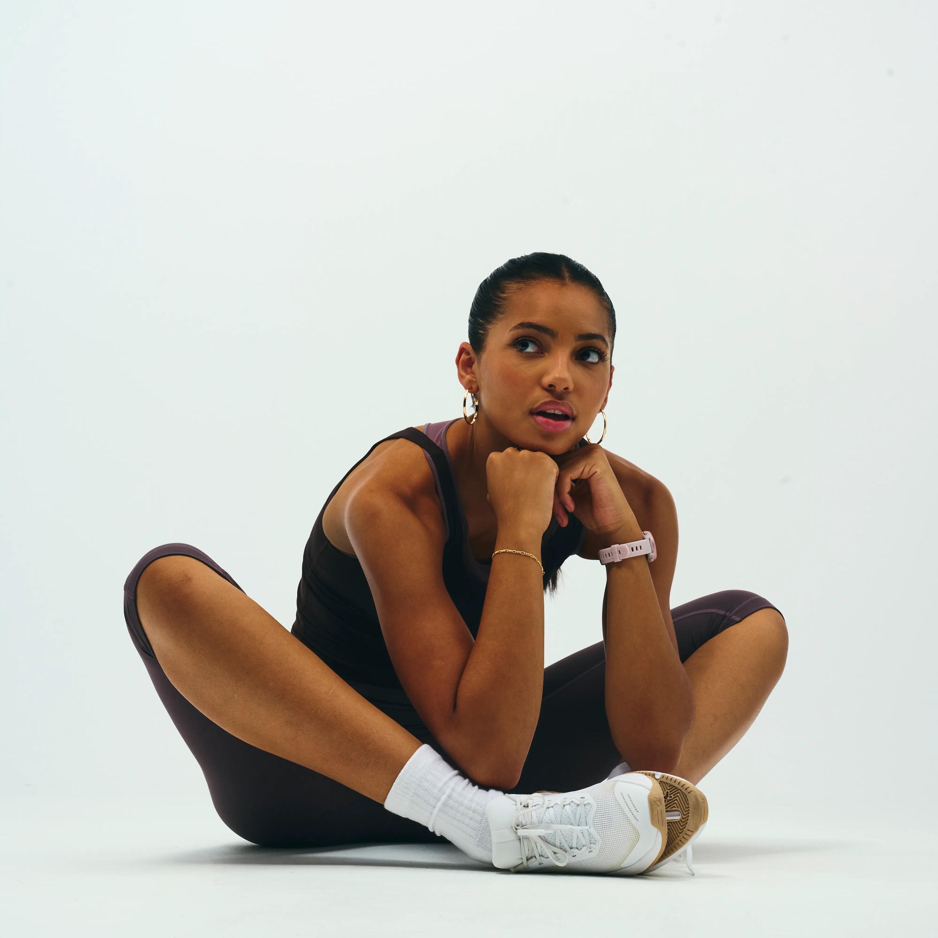 Pantalons Capri Powerful Pilates Dona Marró Opacs Elàstics 6/11