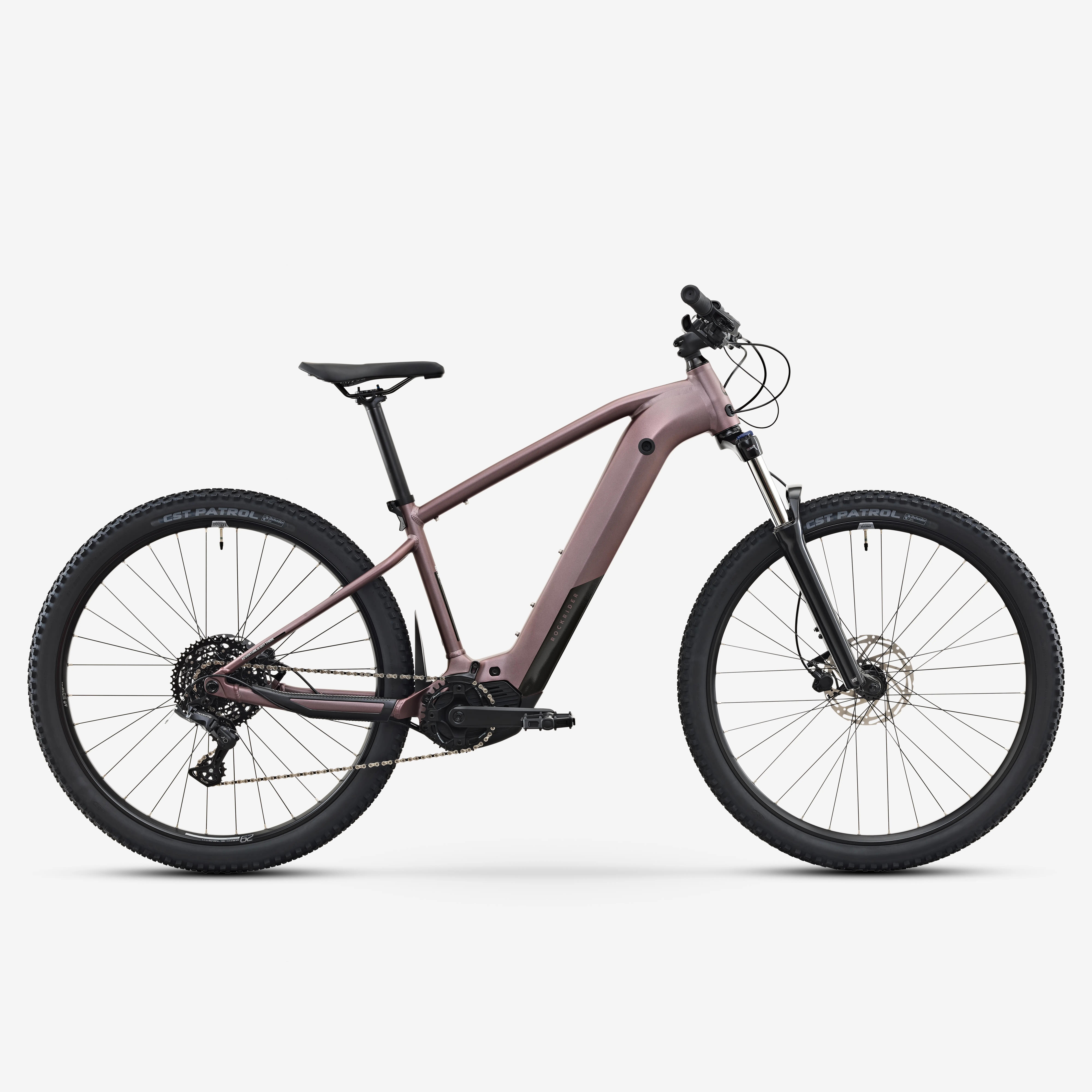 Bicicletă MTB electrică semi-rigidă drumeție 29" Cadru aluminiu E-EXPL500 Albast