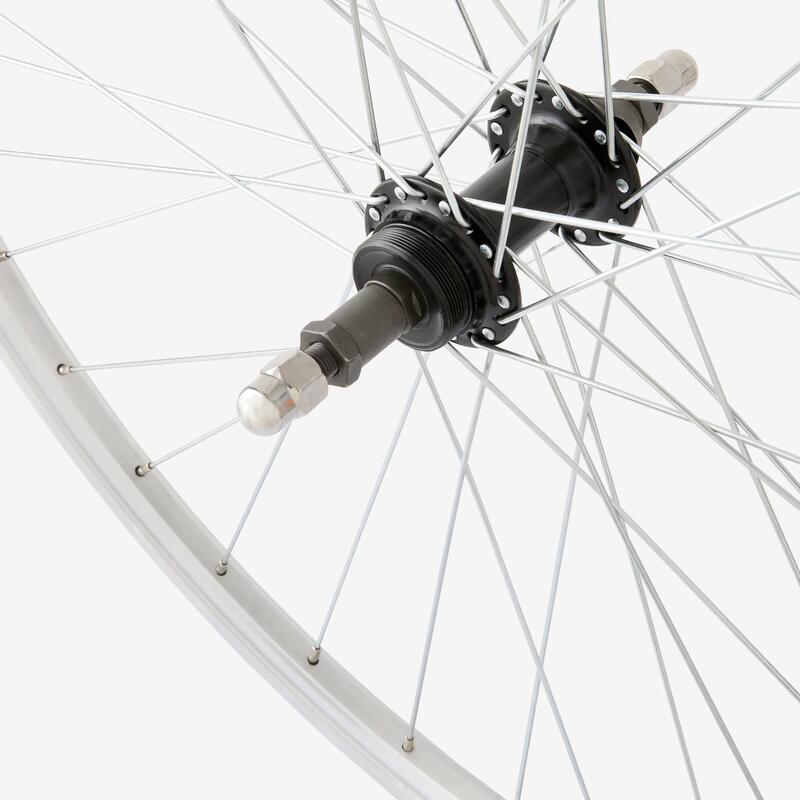 ROATĂ ORAȘ 28"/ SPATE / PERETE DUBLU / PINION / ȘURUBURI / CROMATĂ