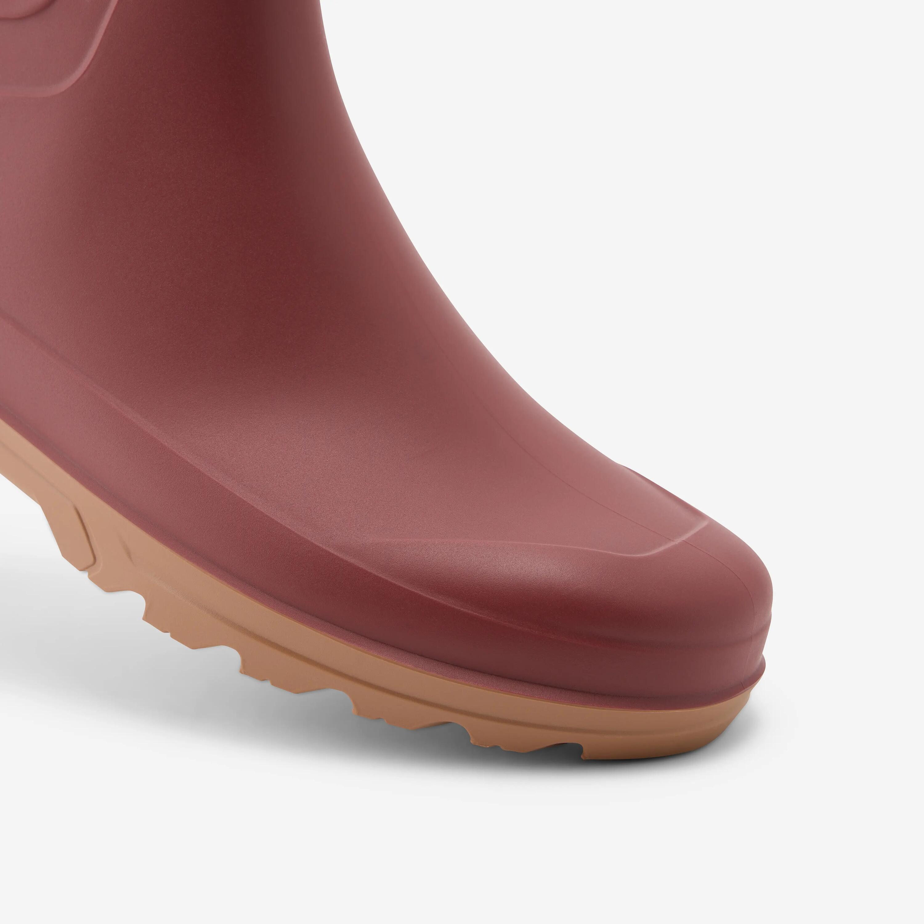 Bottines de pluie PVC Land 100 femme violet 4/5
