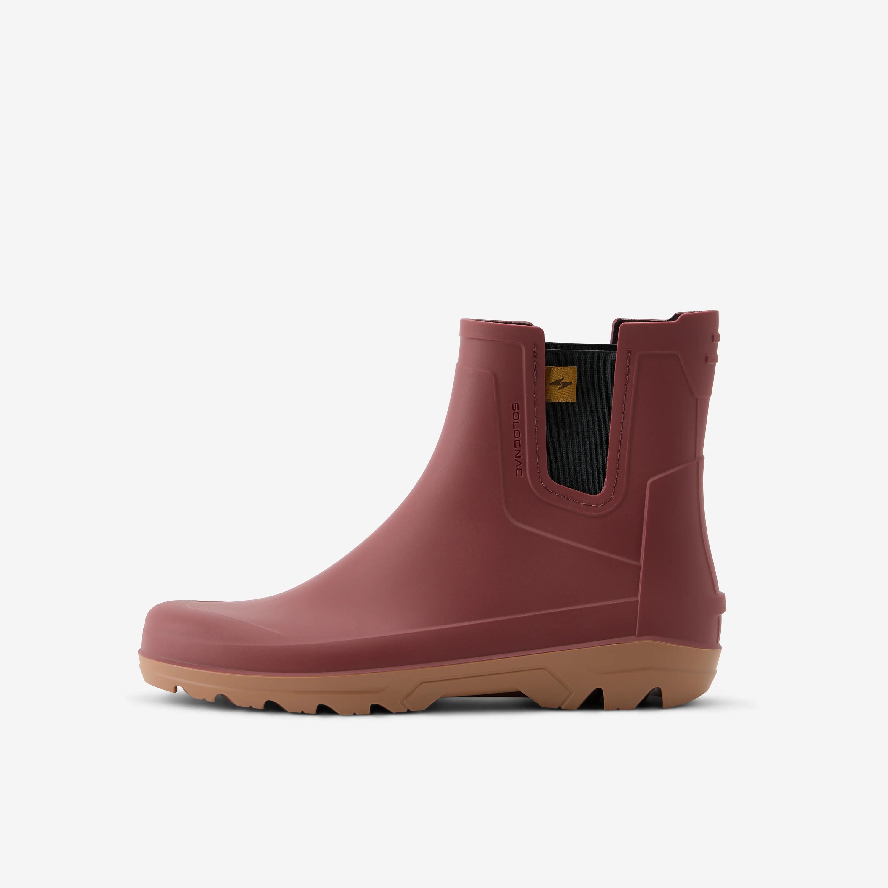 Bottines de pluie PVC Land 100 femme violet 2/5