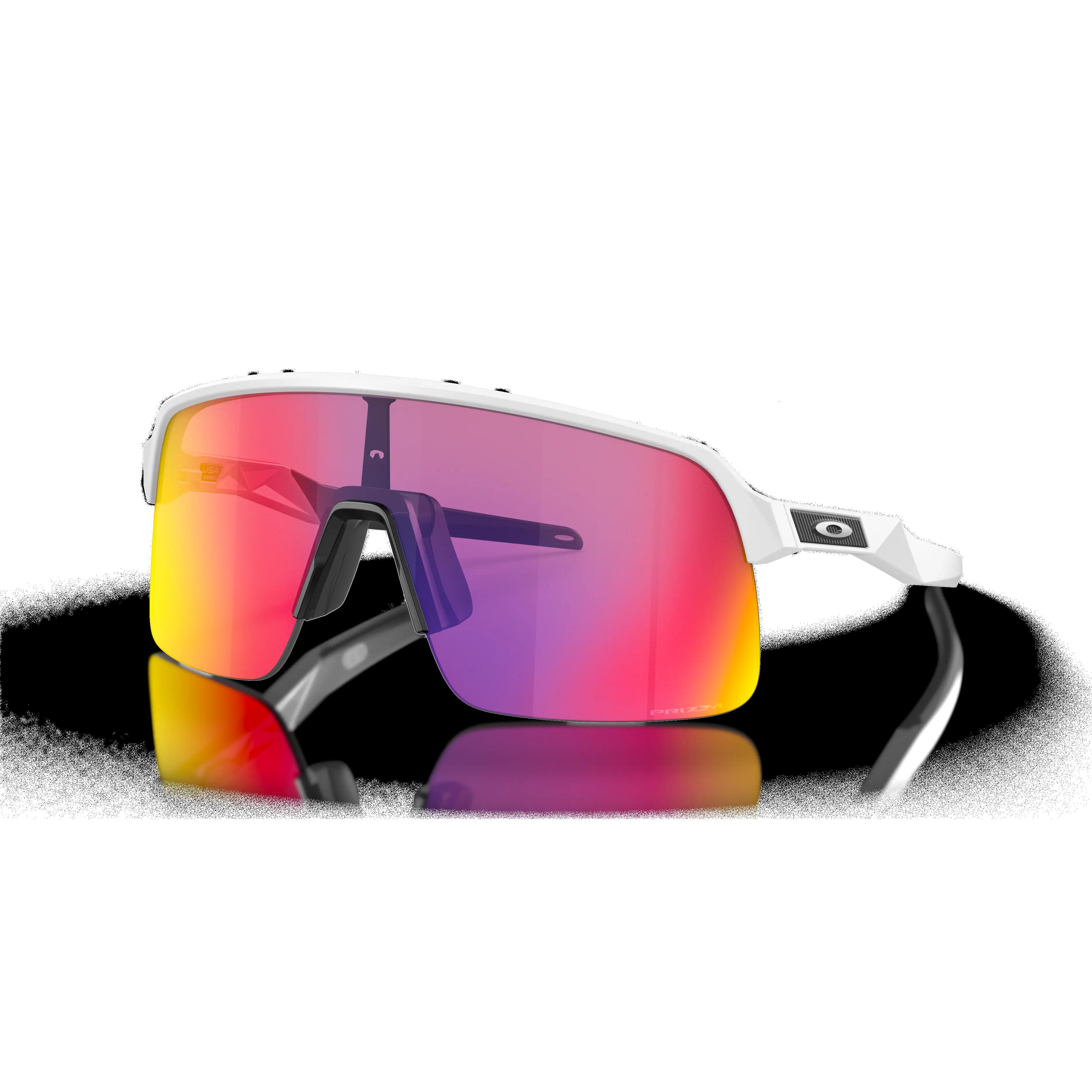 Oakley Sutro Lite Matte White PRIZM ROAD Sunglasses - Decathlon