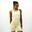 Maiou cu guler rotund elastic Powerful Pilates galben Damă