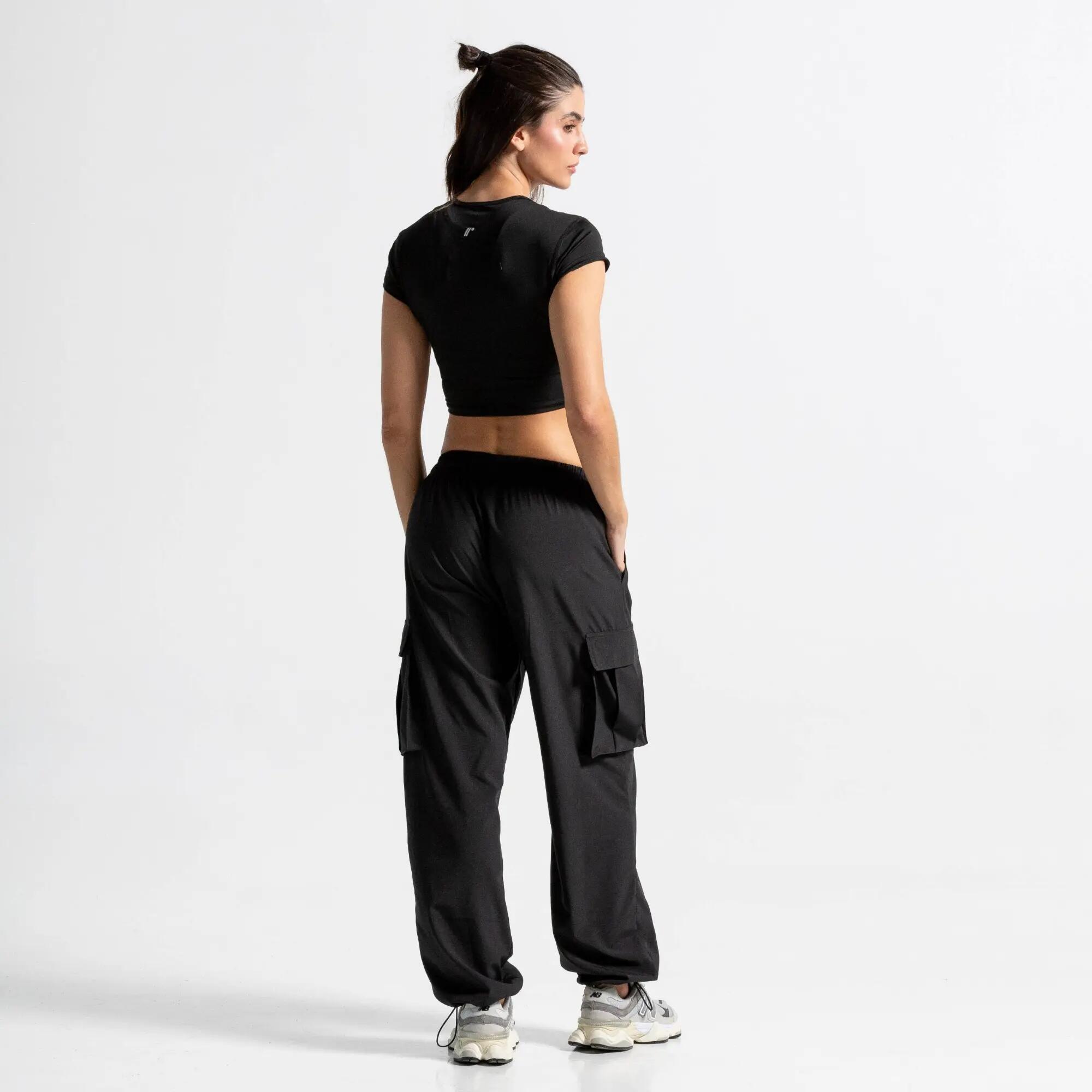 Pantalón jogger cargo para mujer Soft Chill Racketball - Negro 6/8