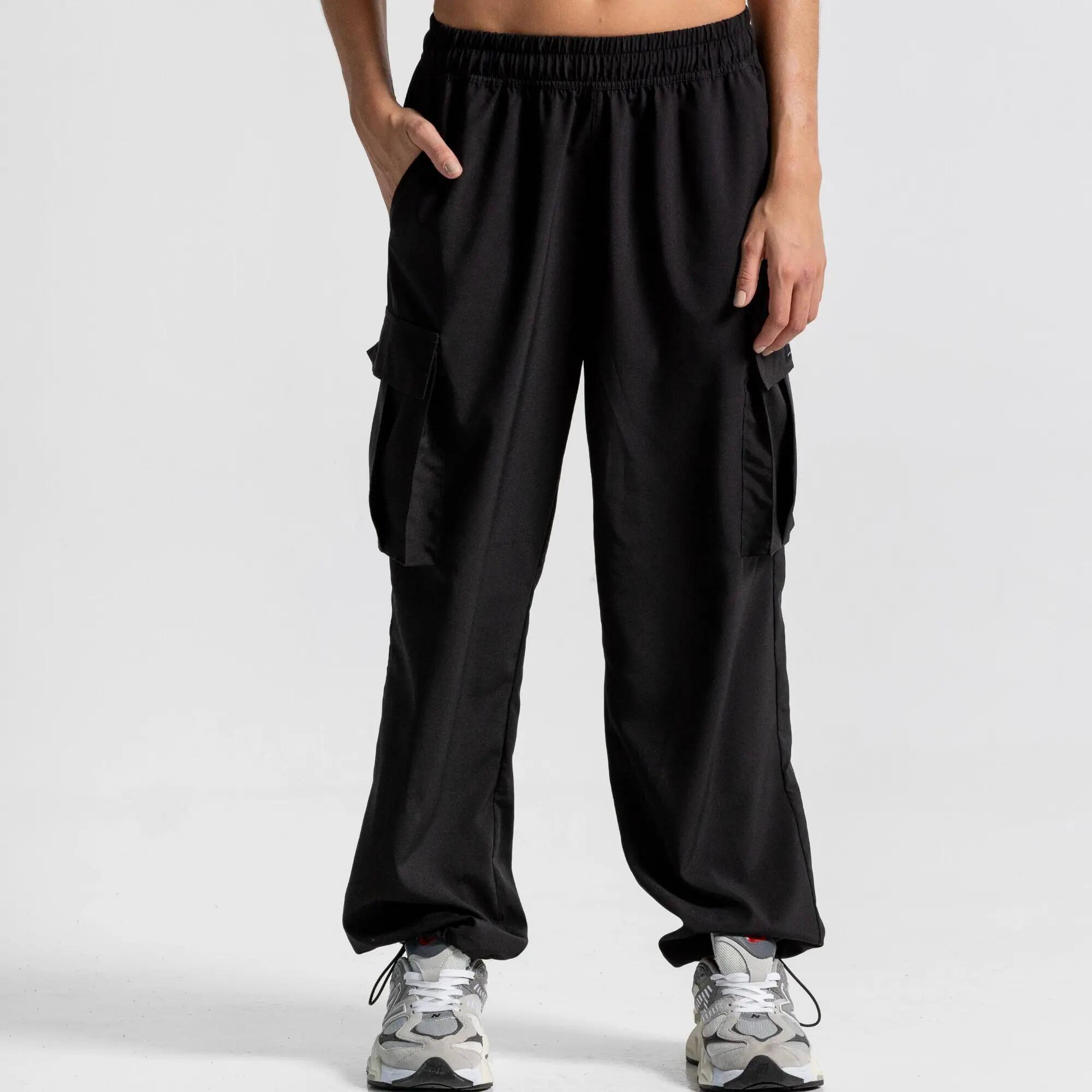 Pantalón jogger cargo para mujer Soft Chill Racketball - Negro 2/8