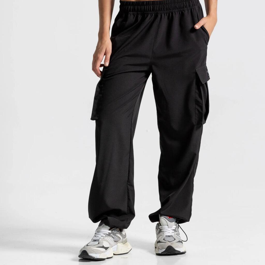 Pantalón jogger cargo para mujer Soft Chill Racketball - Negro