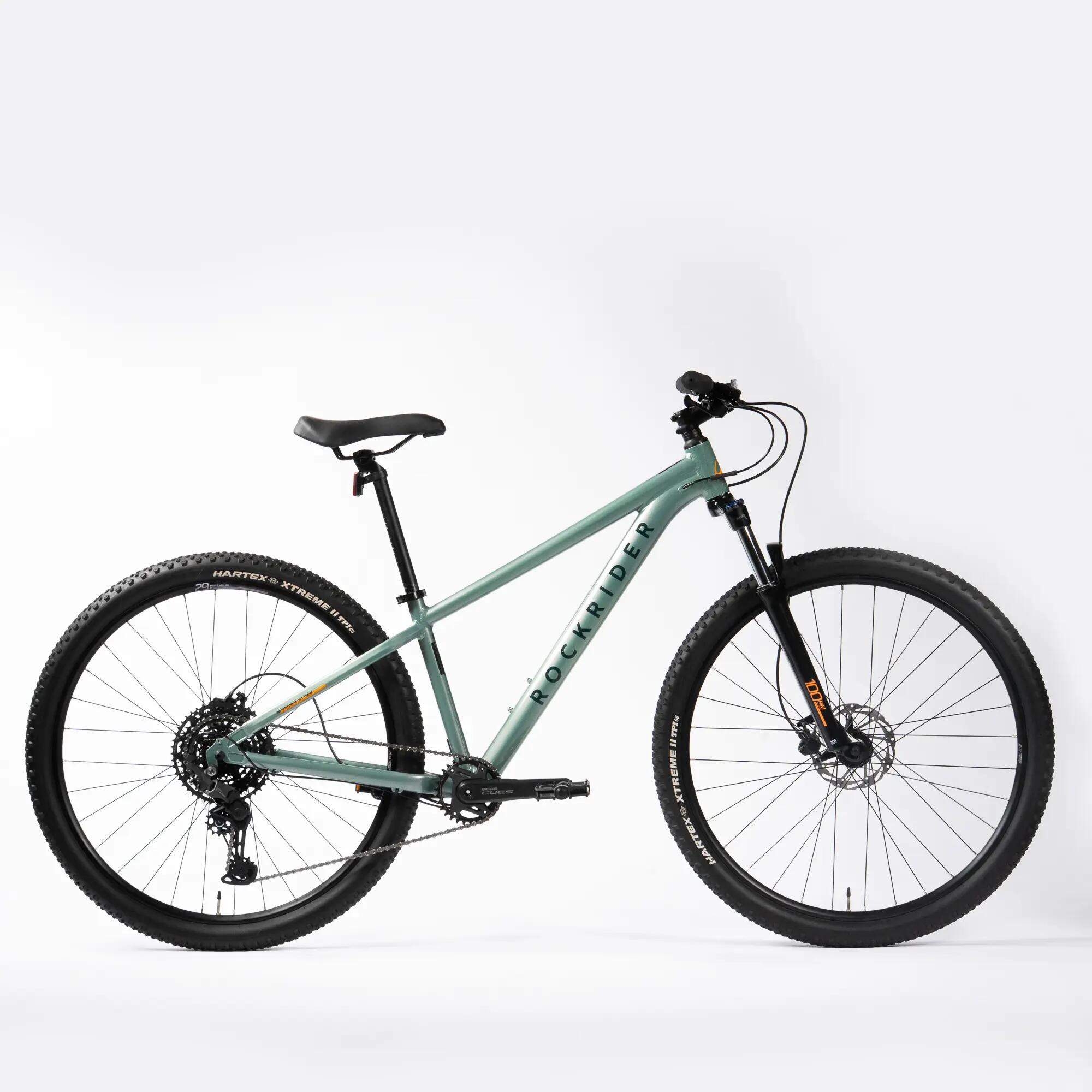 Rockrider Explore 140 10-Gear Disc Brake All Terrain Mountain Bike - Green-picture-28