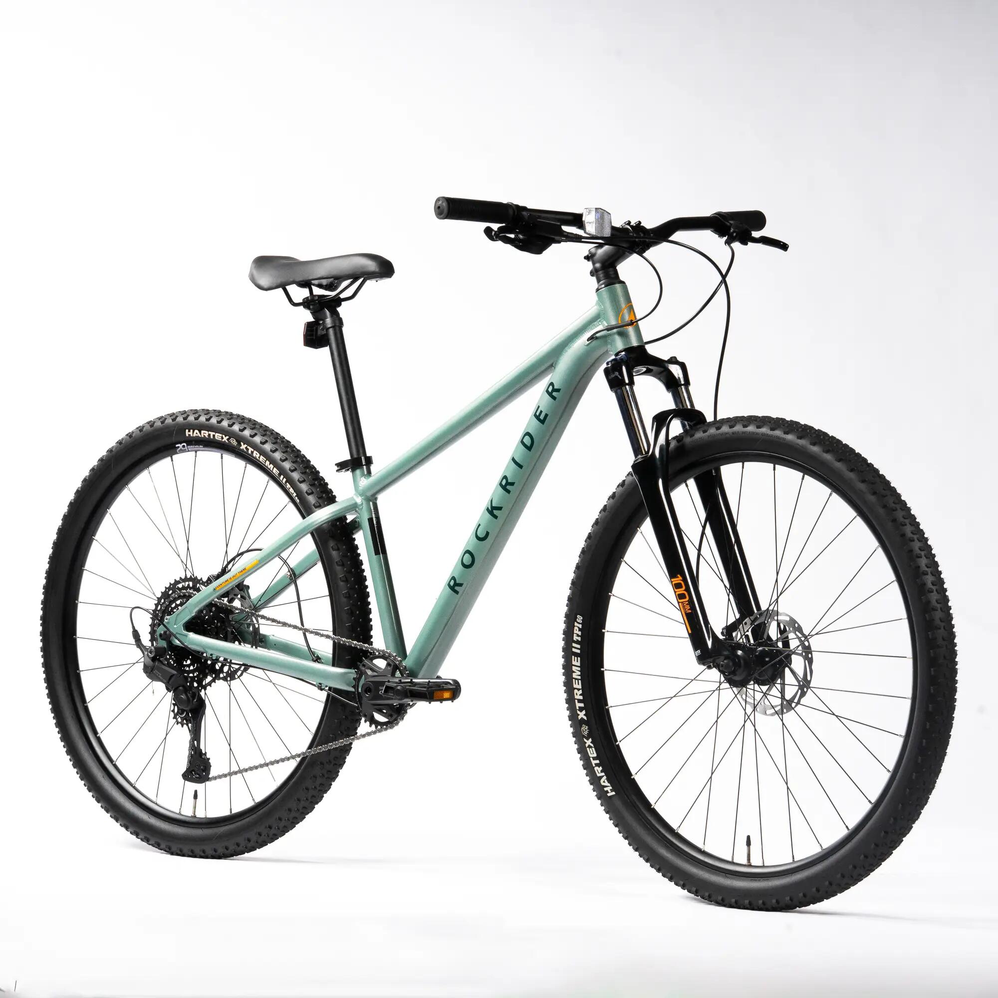 Rockrider EXPL 140 10-Gear Disc Brake All Terrain Mountain Bike - Green -  2