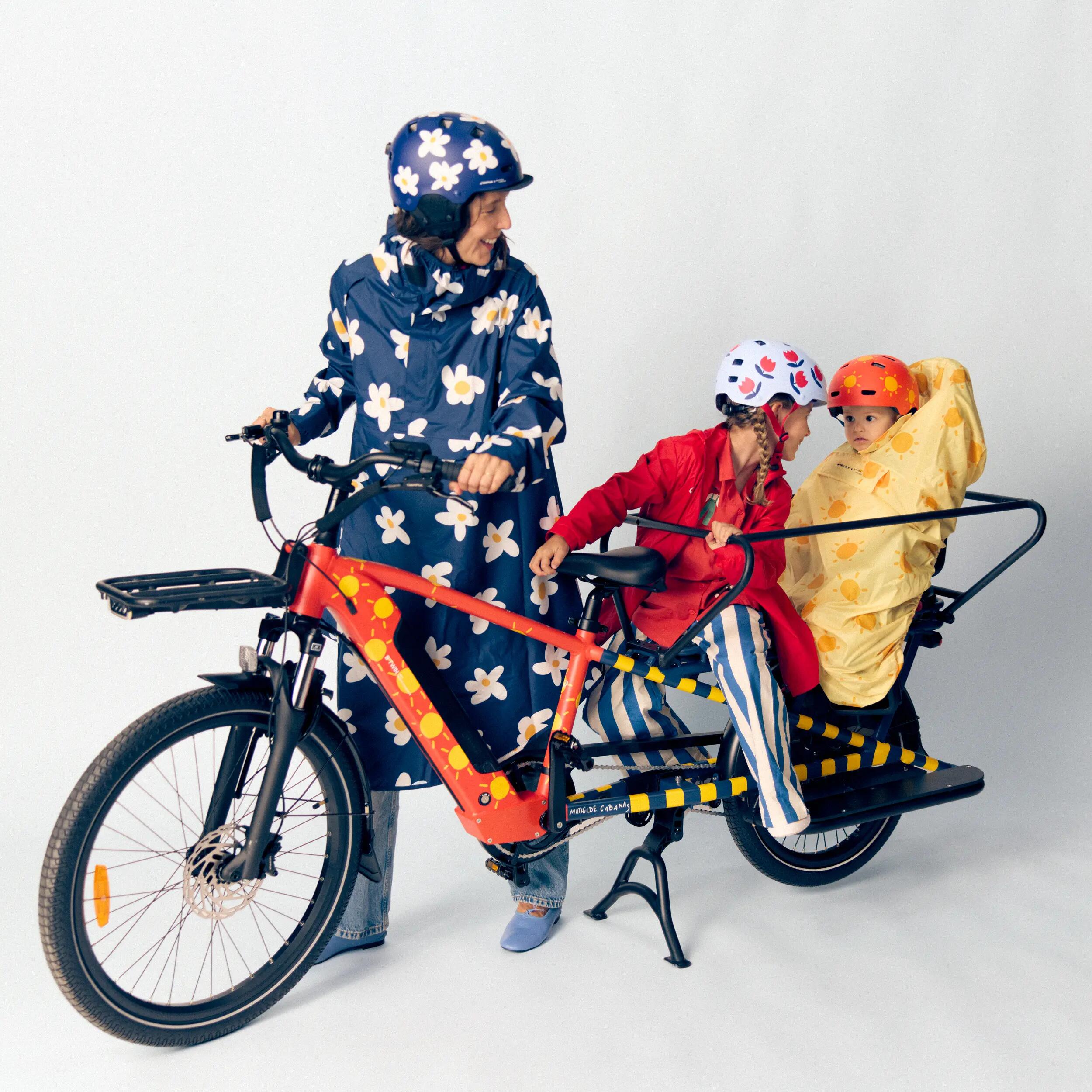 Poncho pluie vélo enfant Mathilde Cabanas X Decathlon 3/7