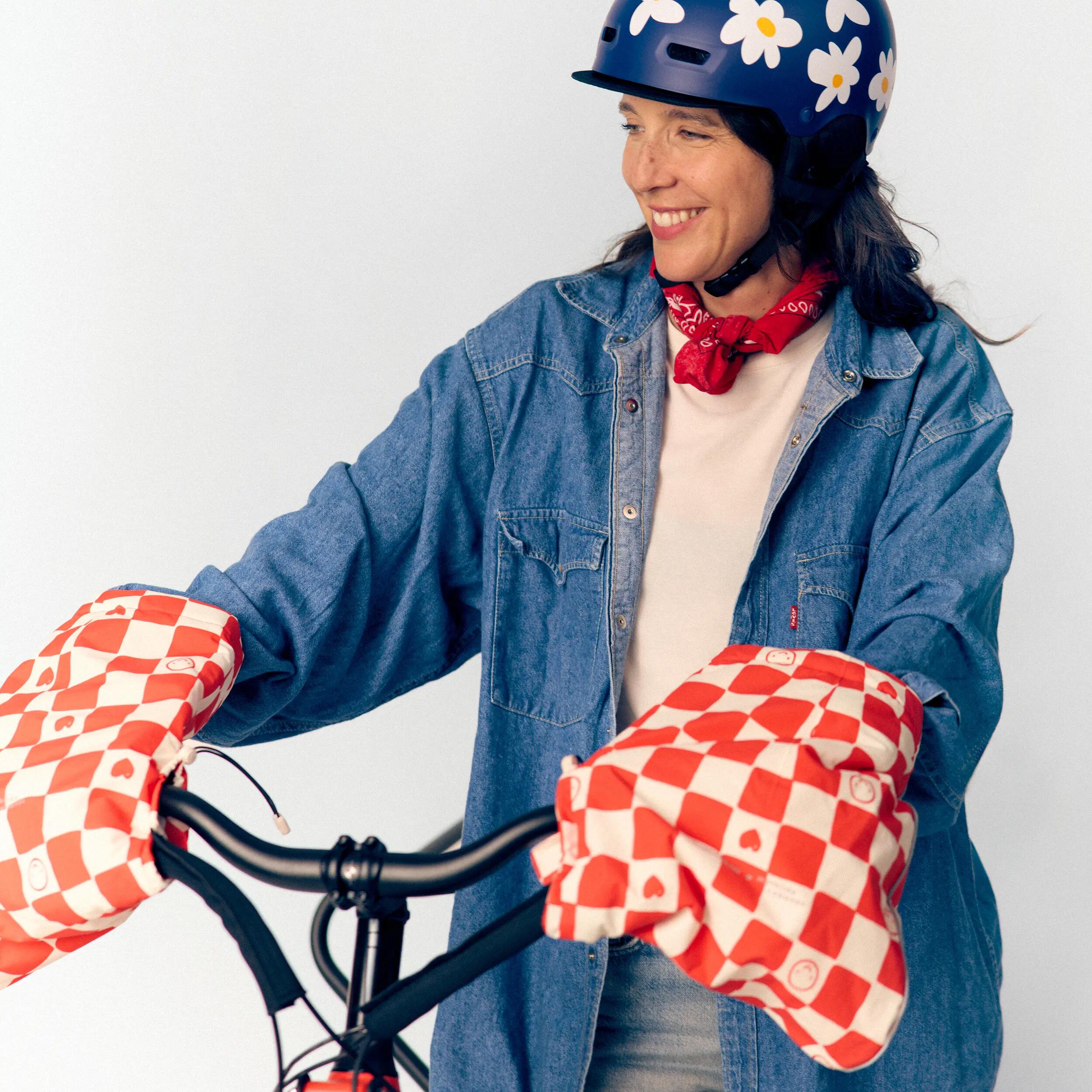 Manchons vélo chauds et imperméables Mathilde Cabanas X Decathlon 3/11