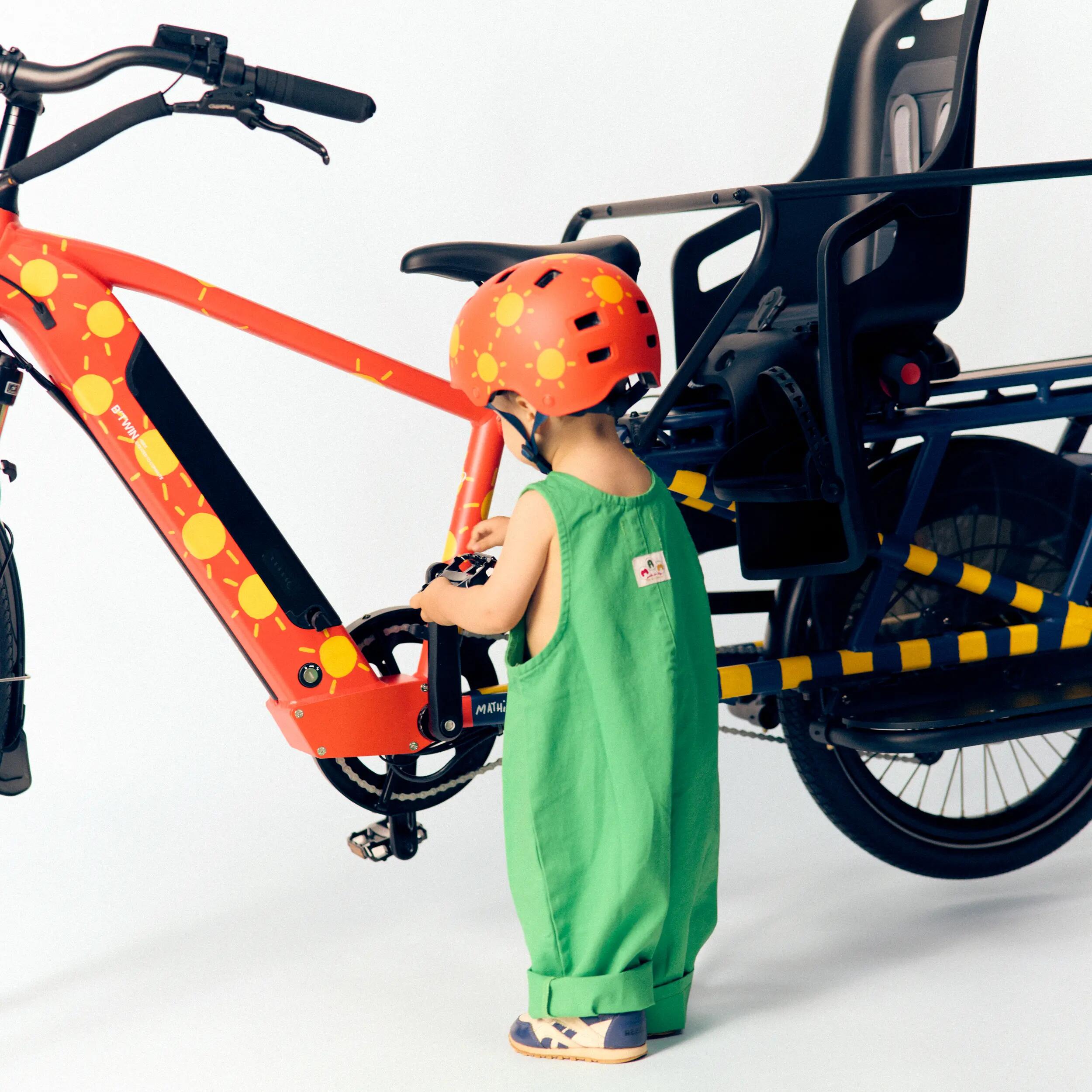 Casque vélo ville bol enfant Mathilde Cabanas X Decathlon Soleils 3/15