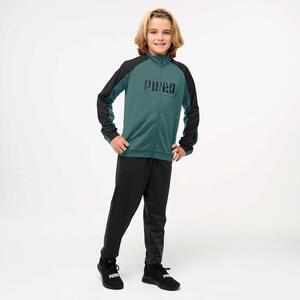 Chándal Niños Verde-Negro Poliéster