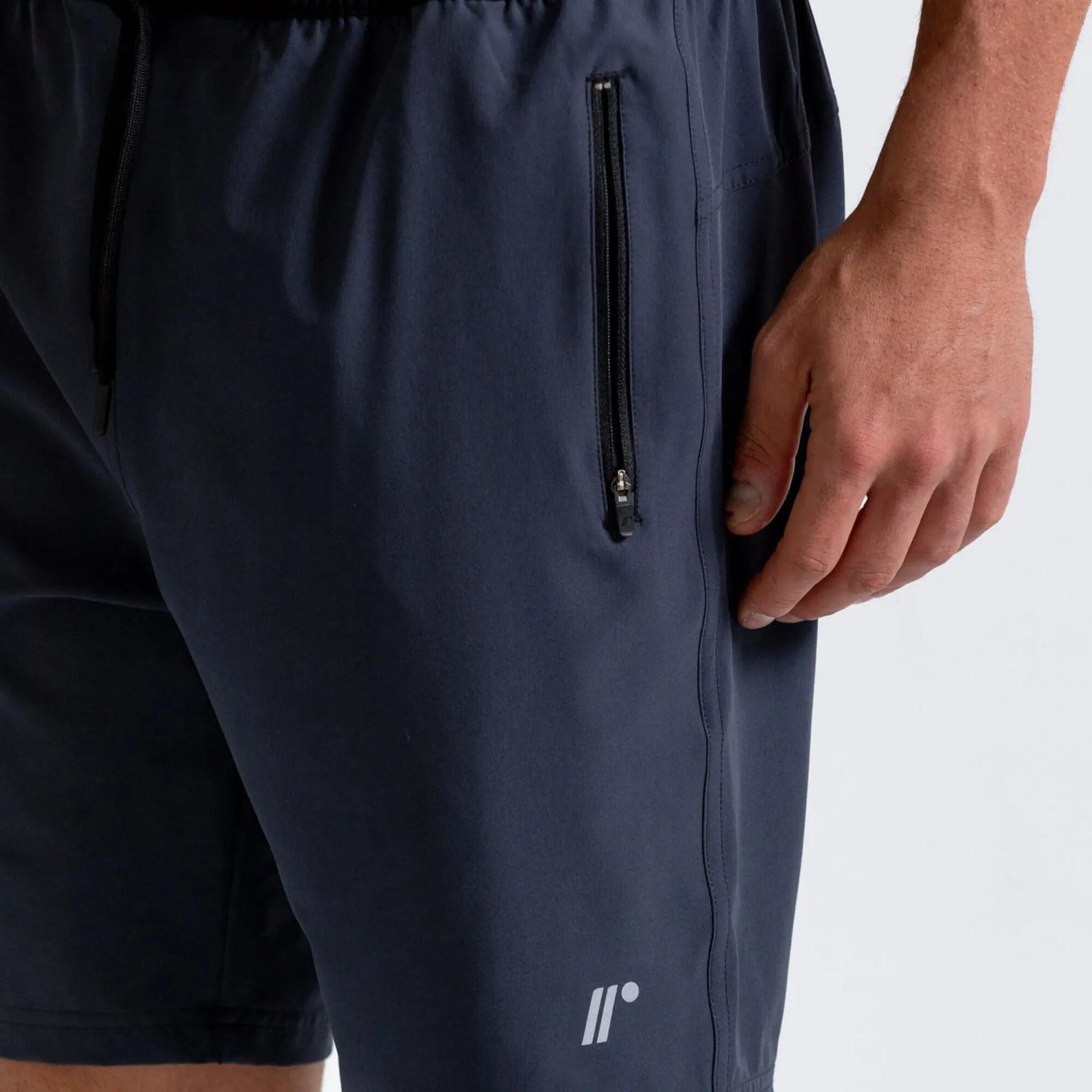 Pantaloneta con licra para hombre Racketball Evolution - Negro 3/4