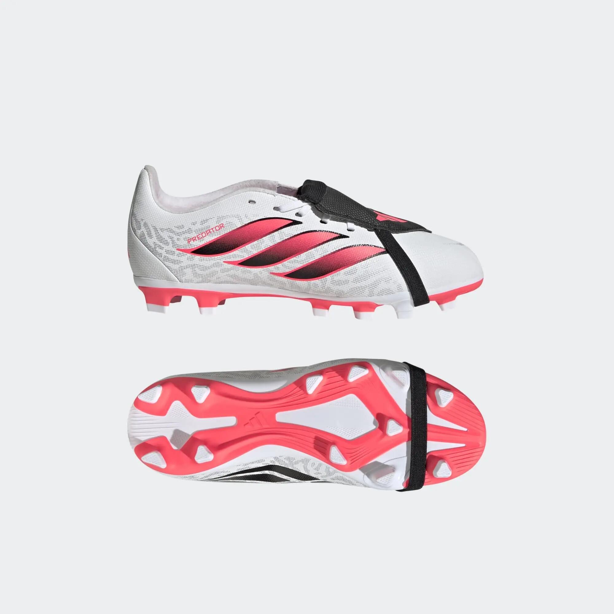 Guayos de fútbol para Niños Adidas Predator FT FG/MG - Blanco 11/12