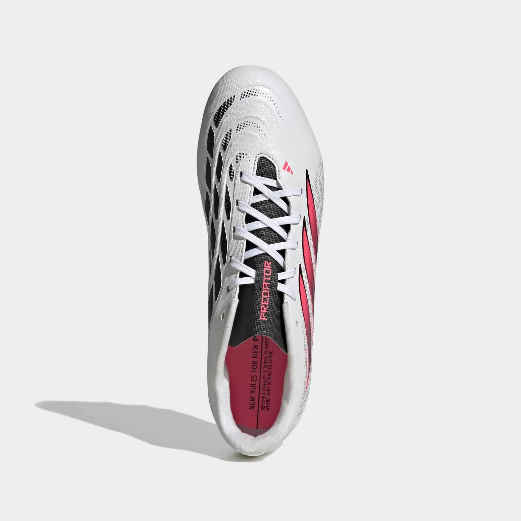 Guayos de fútbol Adidas Predator Club FG/MG - Blanco 2/11