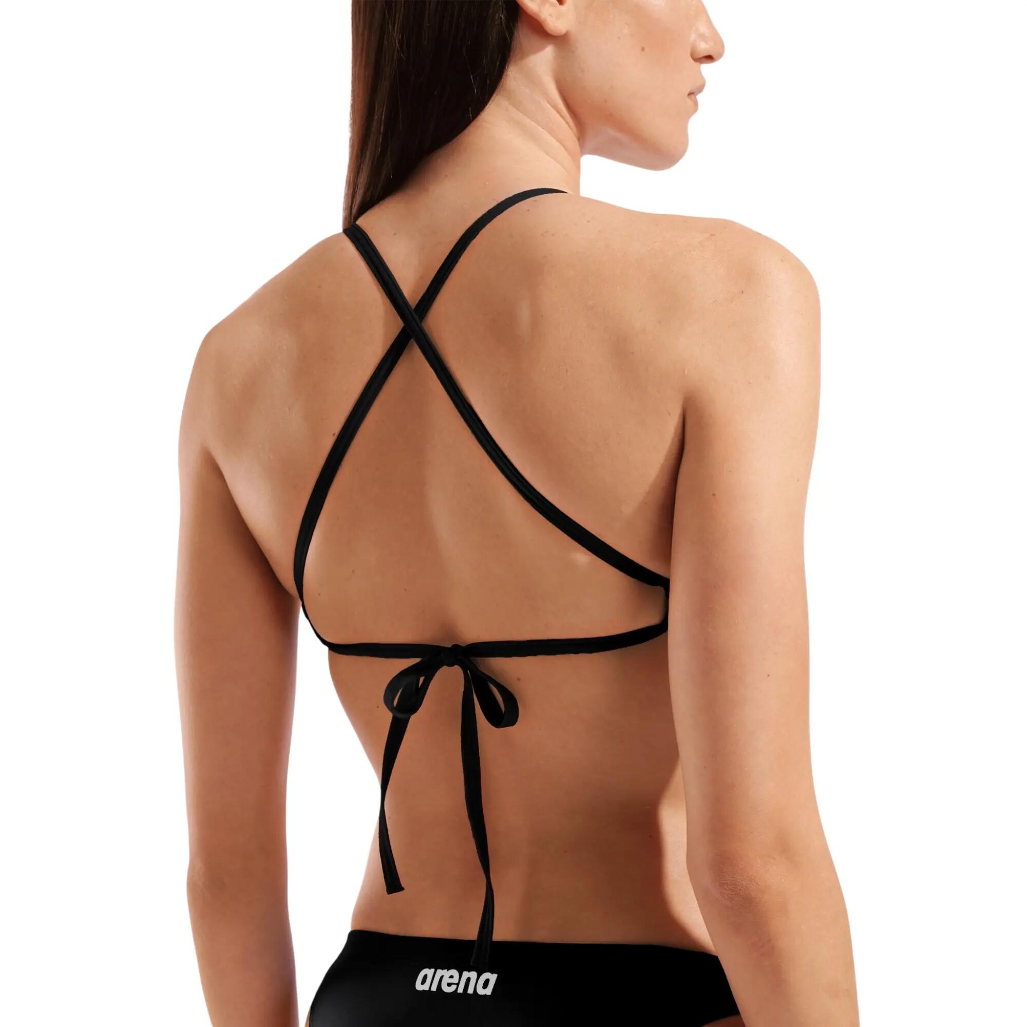 HORNÍ DÍL PLAVEK TOP TIE BLACK 2/6