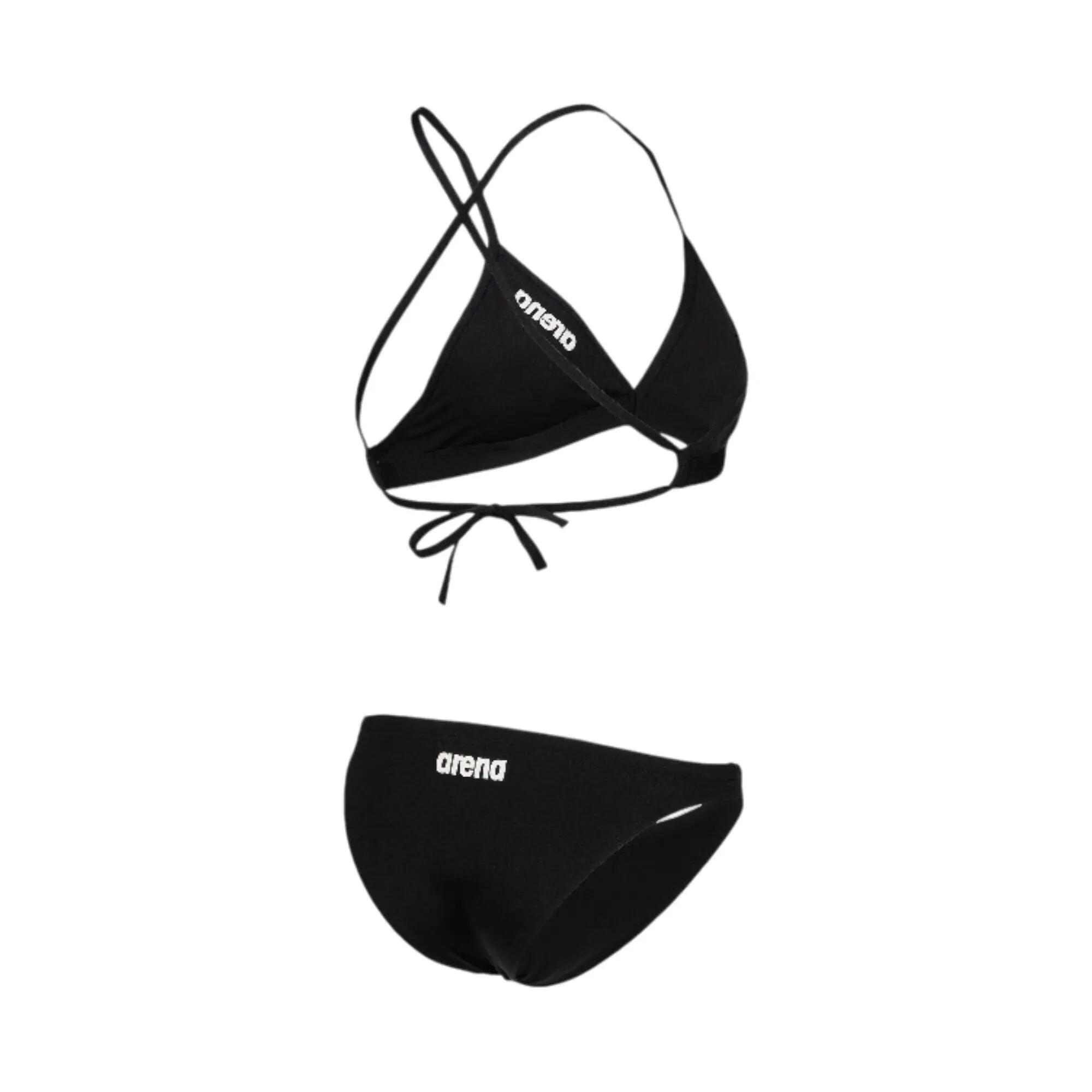 HORNÍ DÍL PLAVEK TOP TIE BLACK 3/6
