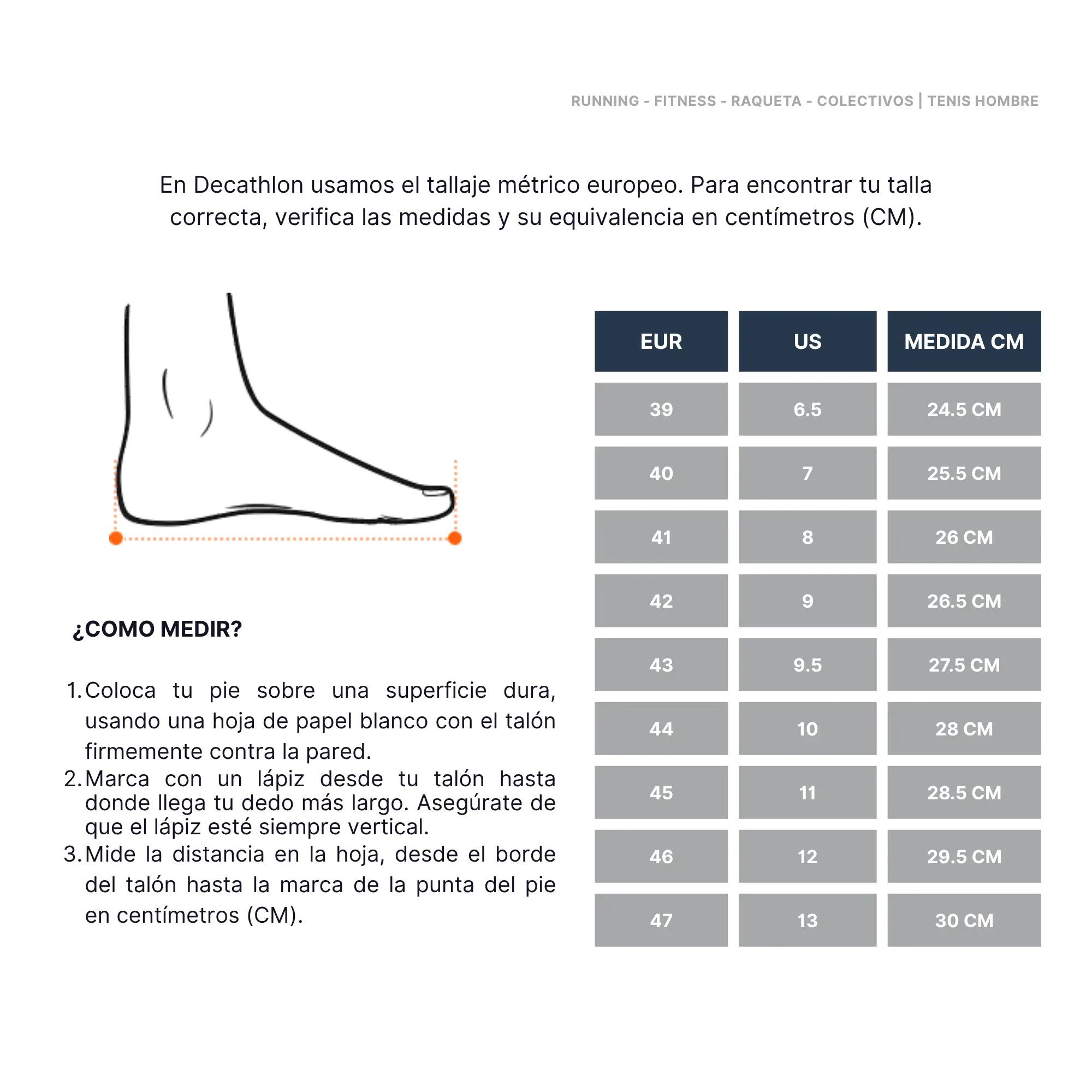 Tenis para caminar  de Hombre  - Gris 6/7