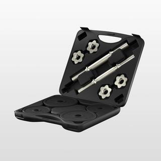 Weight Training 20 kg Partly Recycled Cast Iron Dumbbells Set