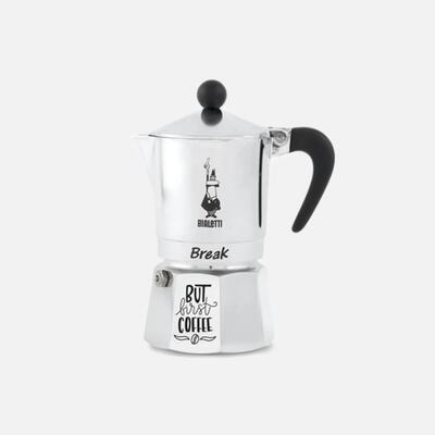 3 kops percolator break, zwart/zilver