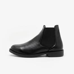 Boots équitation cuir Adulte - 500 noires
