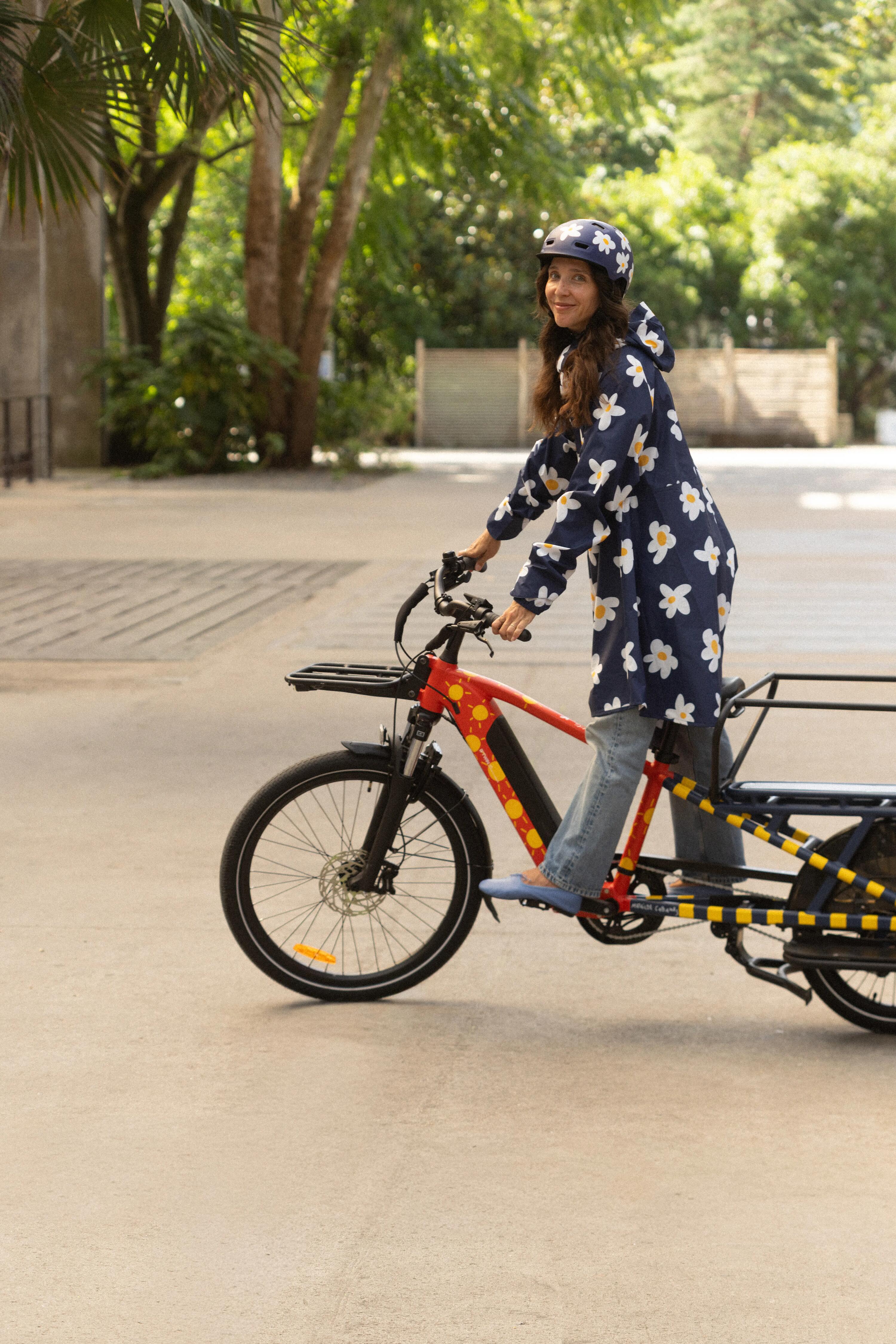 Poncho pluie vélo Mathilde Cabanas X Decathlon 13/14